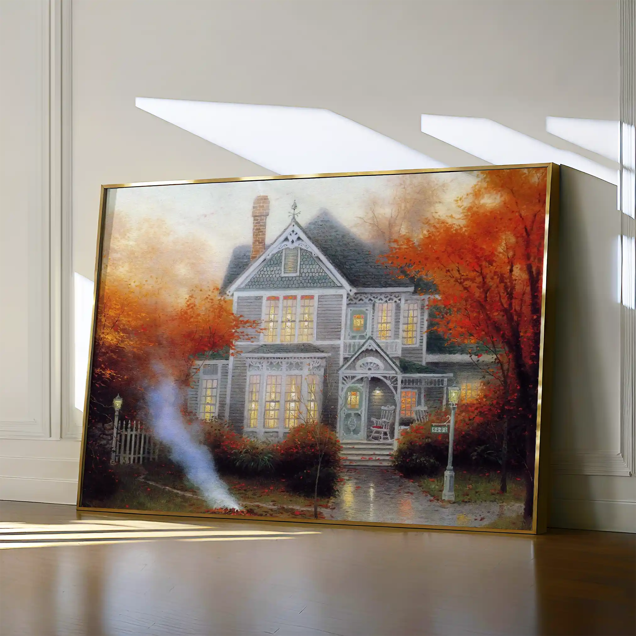 Landscape 067 Canvas Art 60 x 40 cm / Black