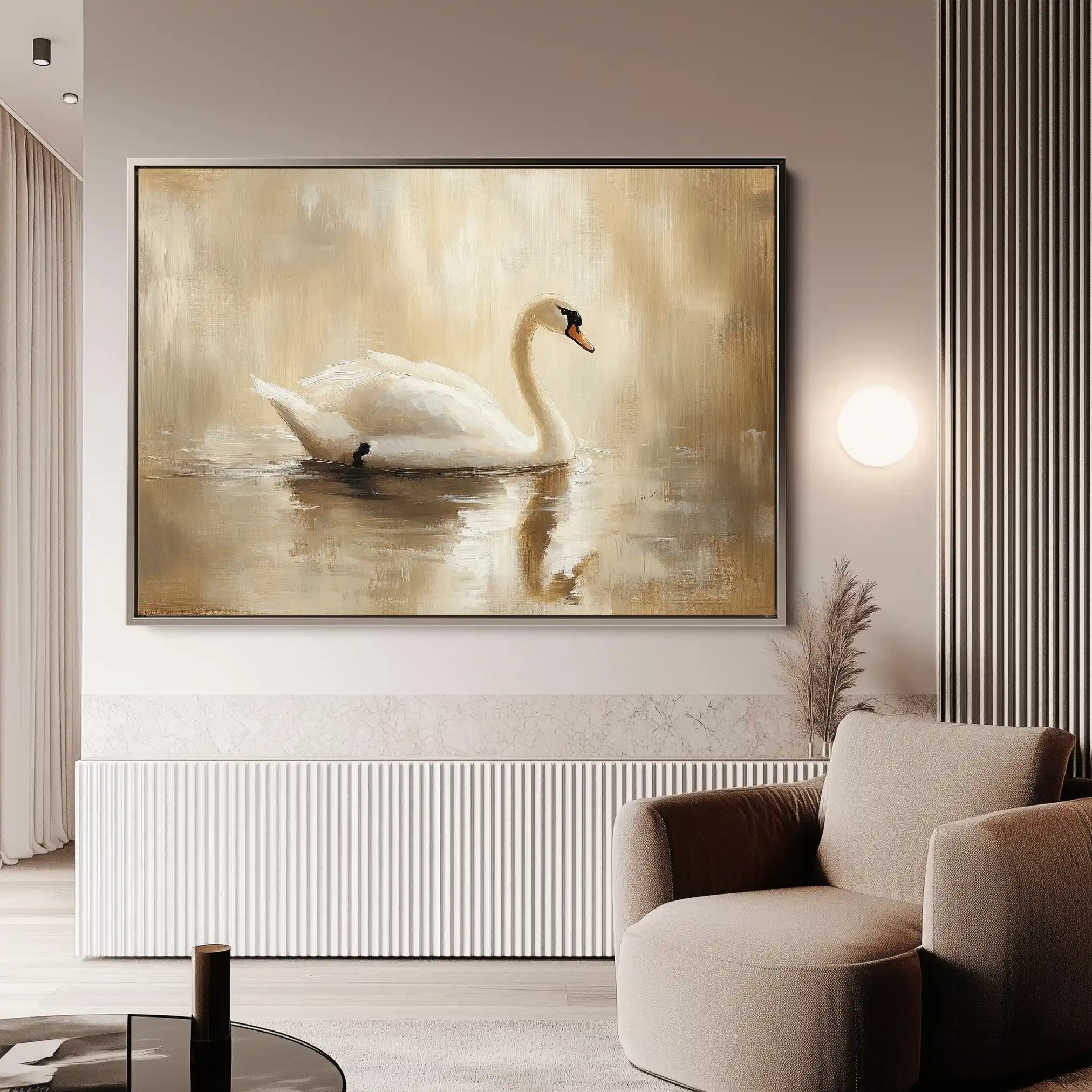 Animals 068 Canvas Art 60 x 40 cm / Black