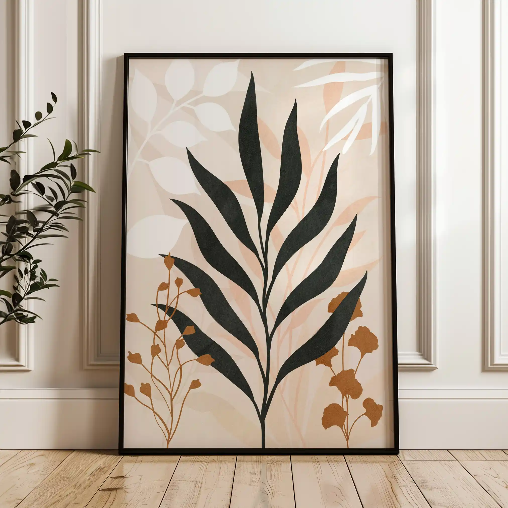 Boho 068 Canvas Art 60 x 40 cm / Black