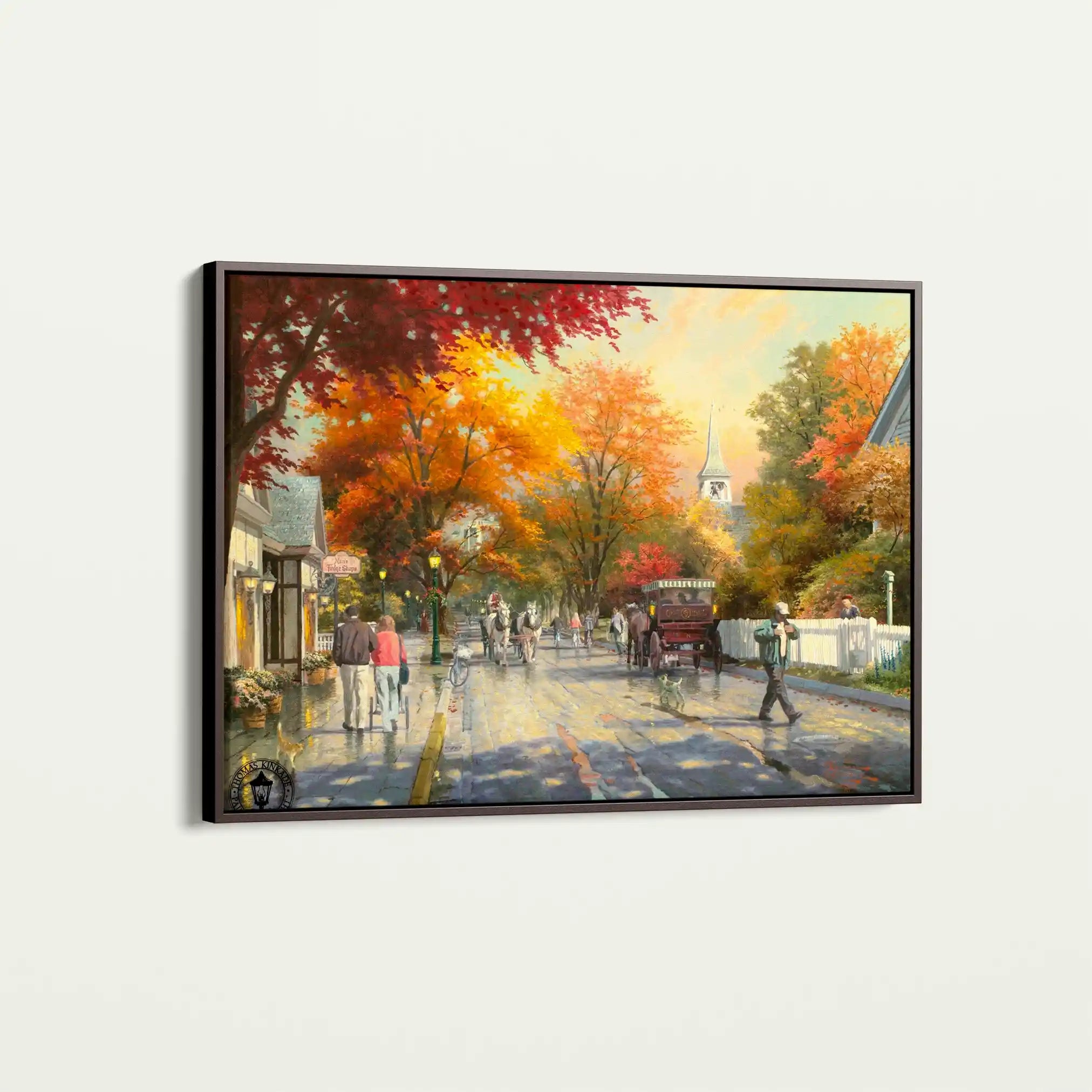 Landscape 068 Canvas Art 60 x 40 cm / Black