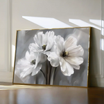 Floral 069 Canvas Art 60 x 40 cm / Black
