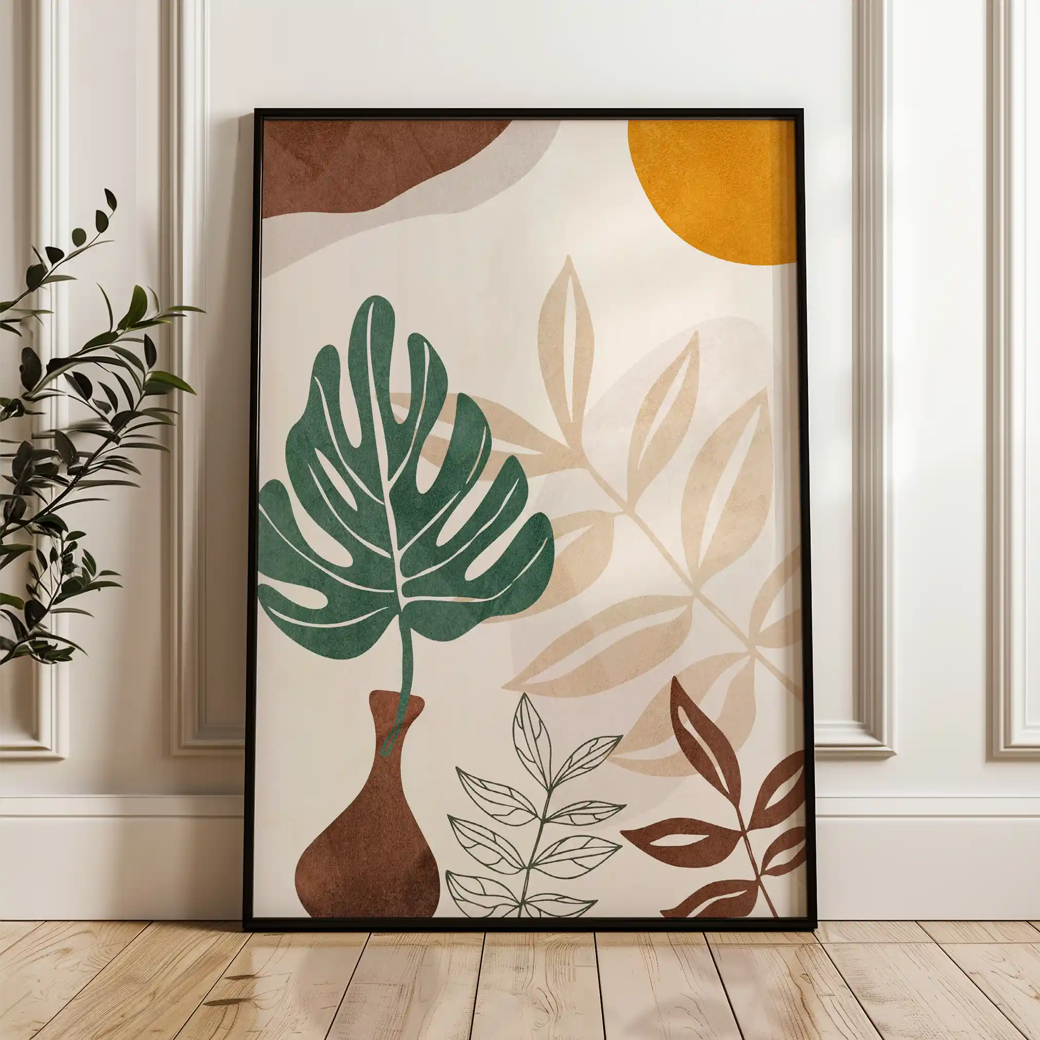 Boho 070 Canvas Art 60 x 40 cm / Black