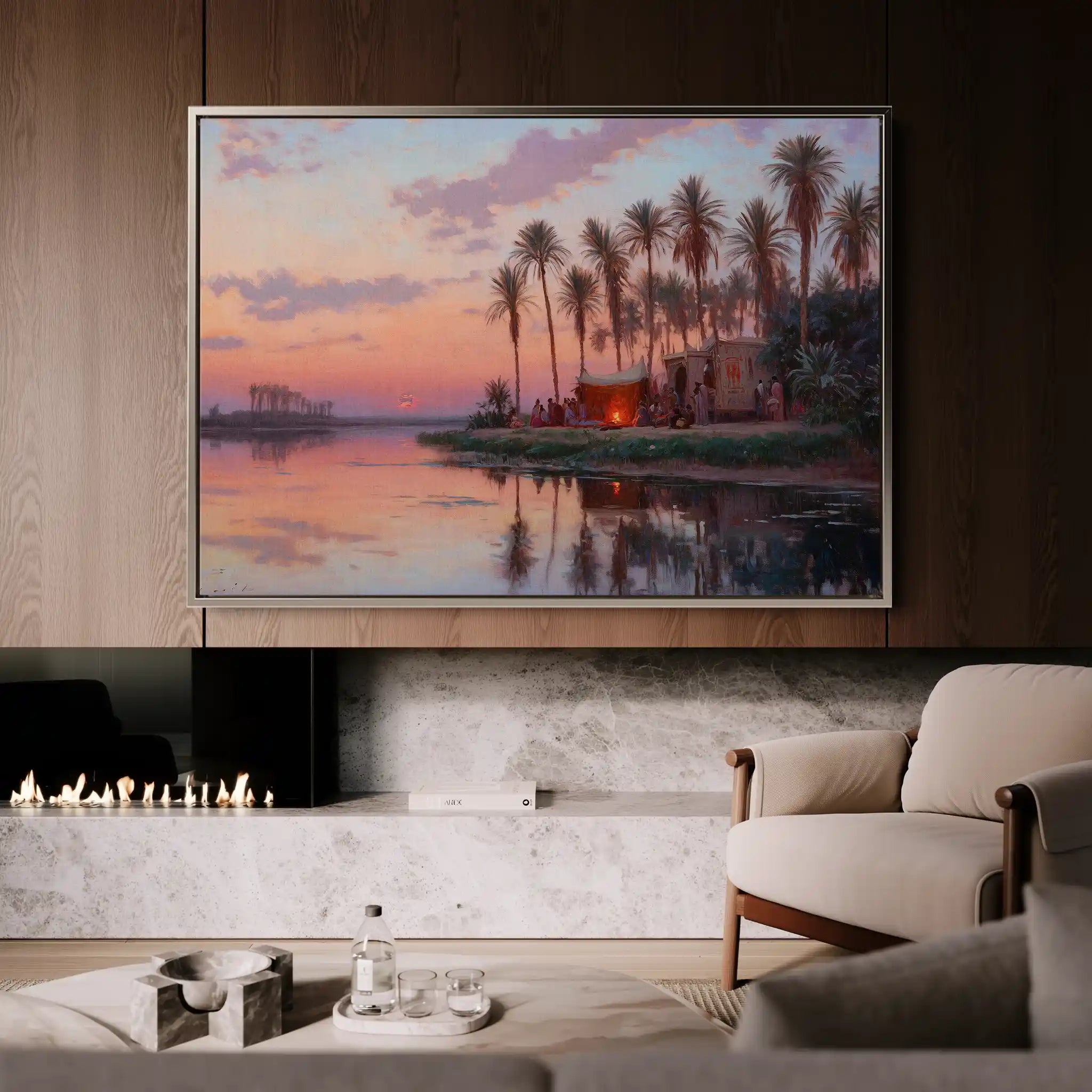 Orientalist 070 Canvas Art 60 x 40 cm / Black