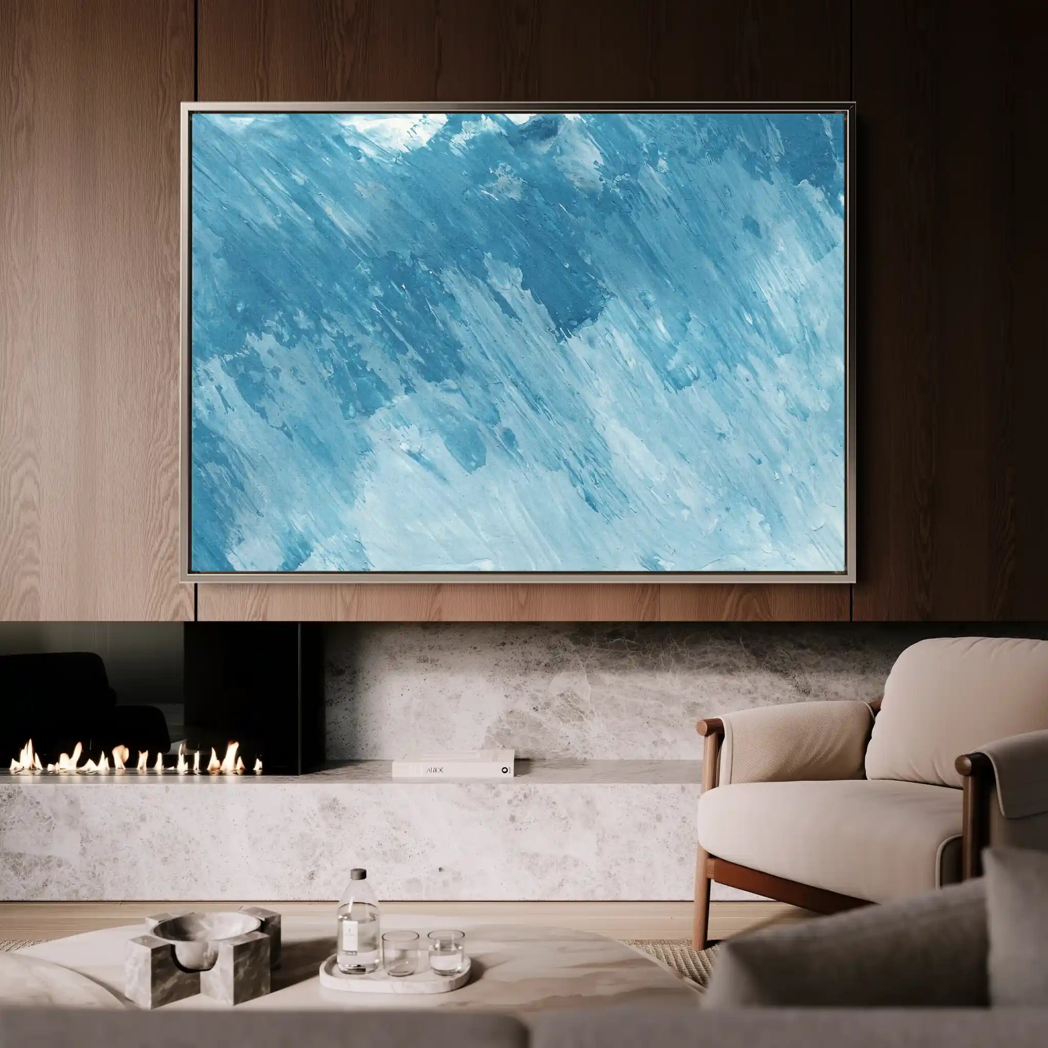 Abstract 071 Canvas Art 60 x 40 cm / Black