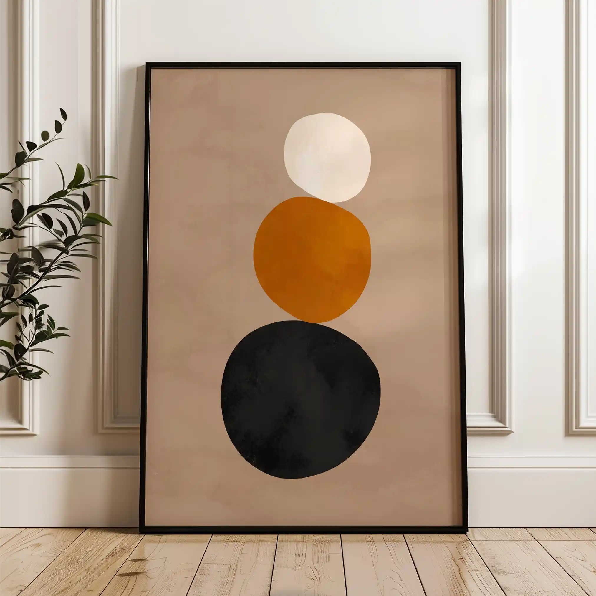 Boho 071 Canvas Art 60 x 40 cm / Black