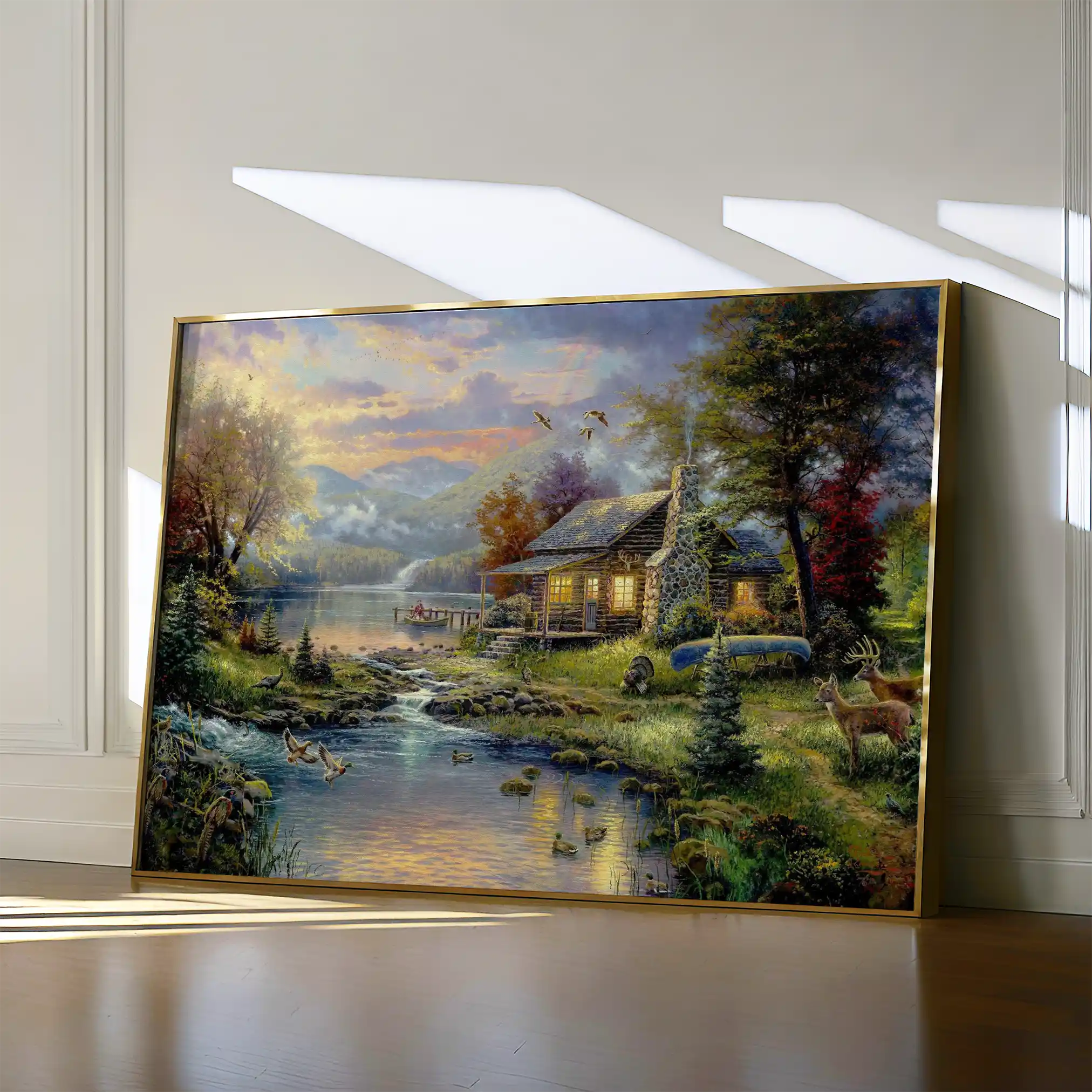 Landscape 071 Canvas Art 60 x 40 cm / Black