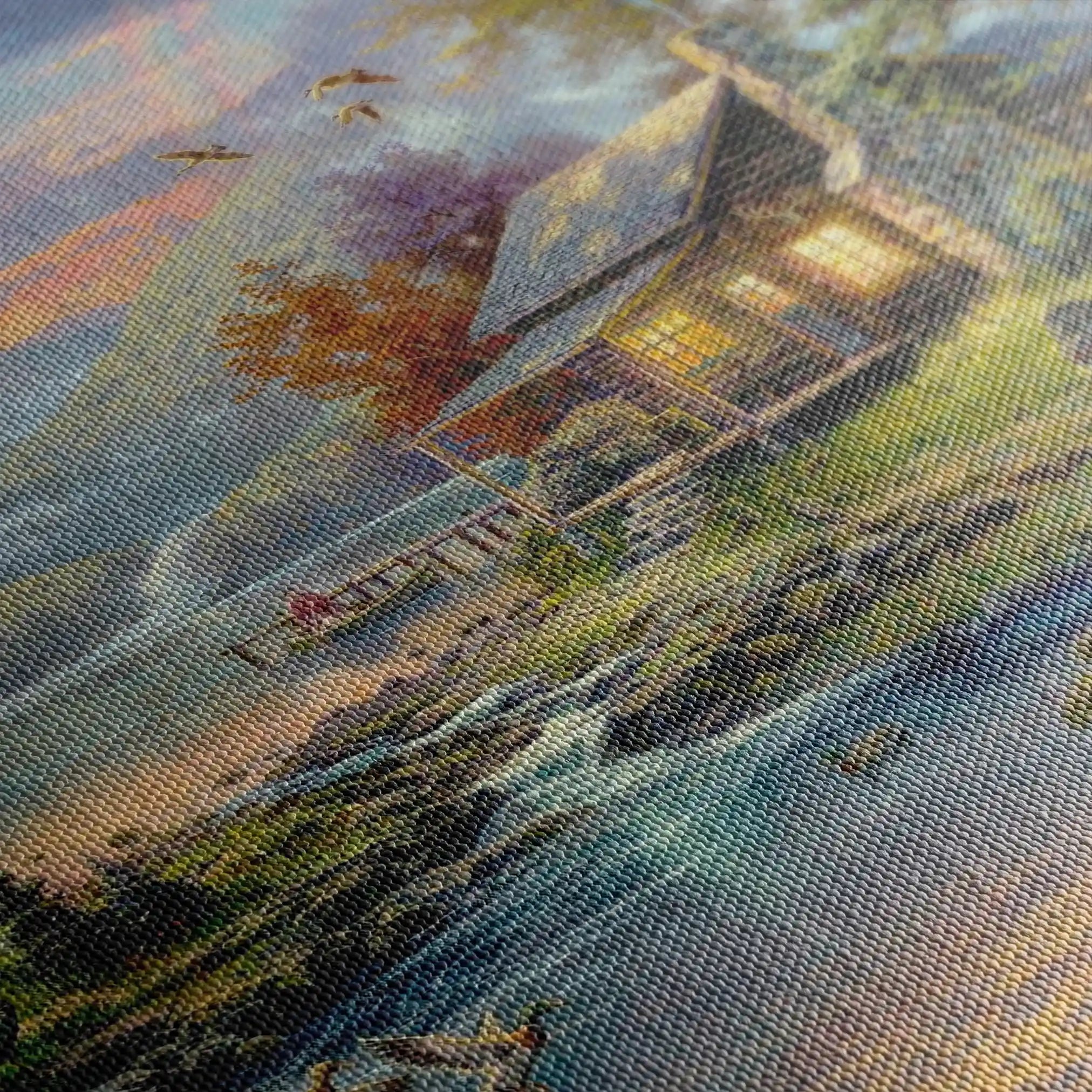 Landscape 071 Canvas Art 60 x 40 cm / Black