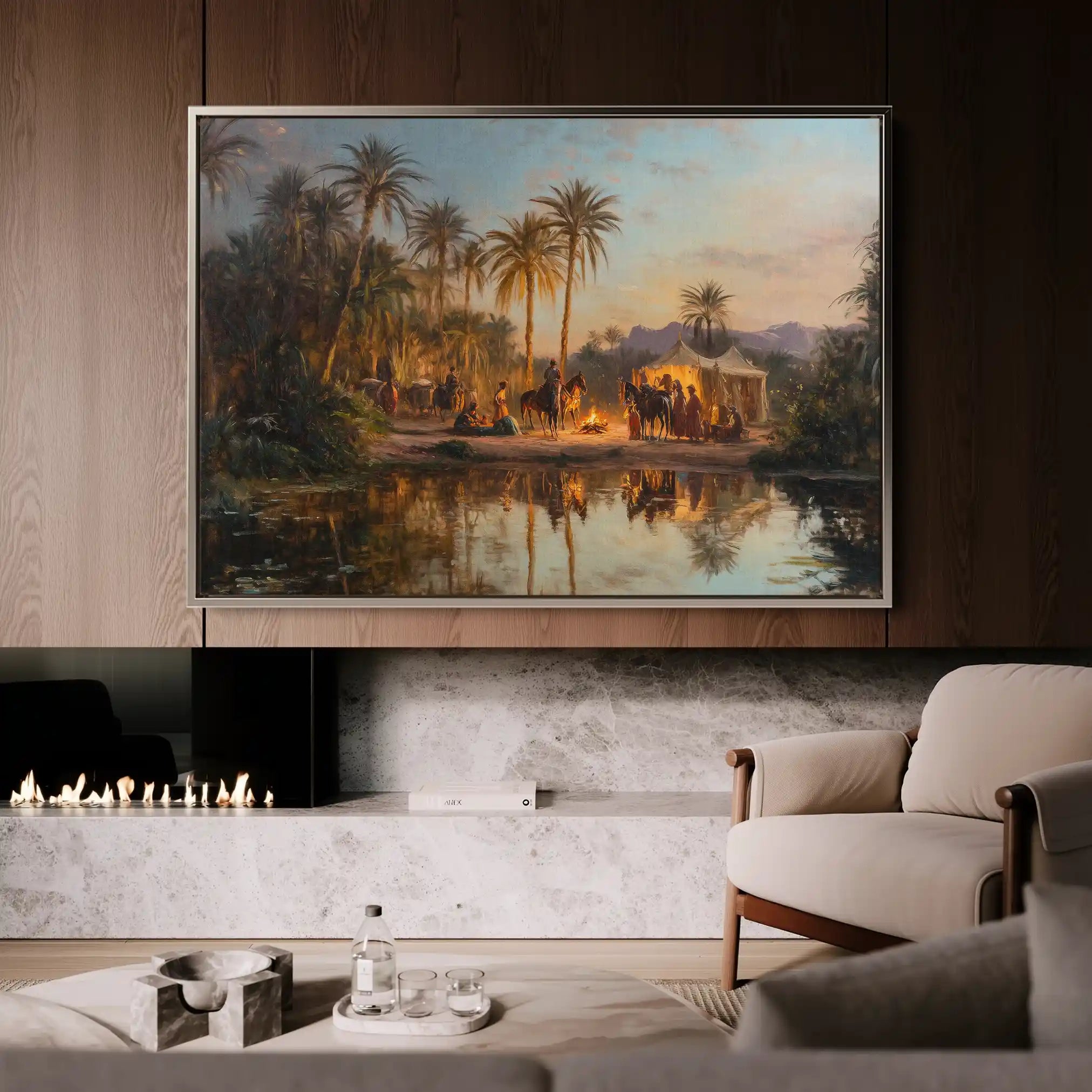 Orientalist 071 Canvas Art 60 x 40 cm / Black