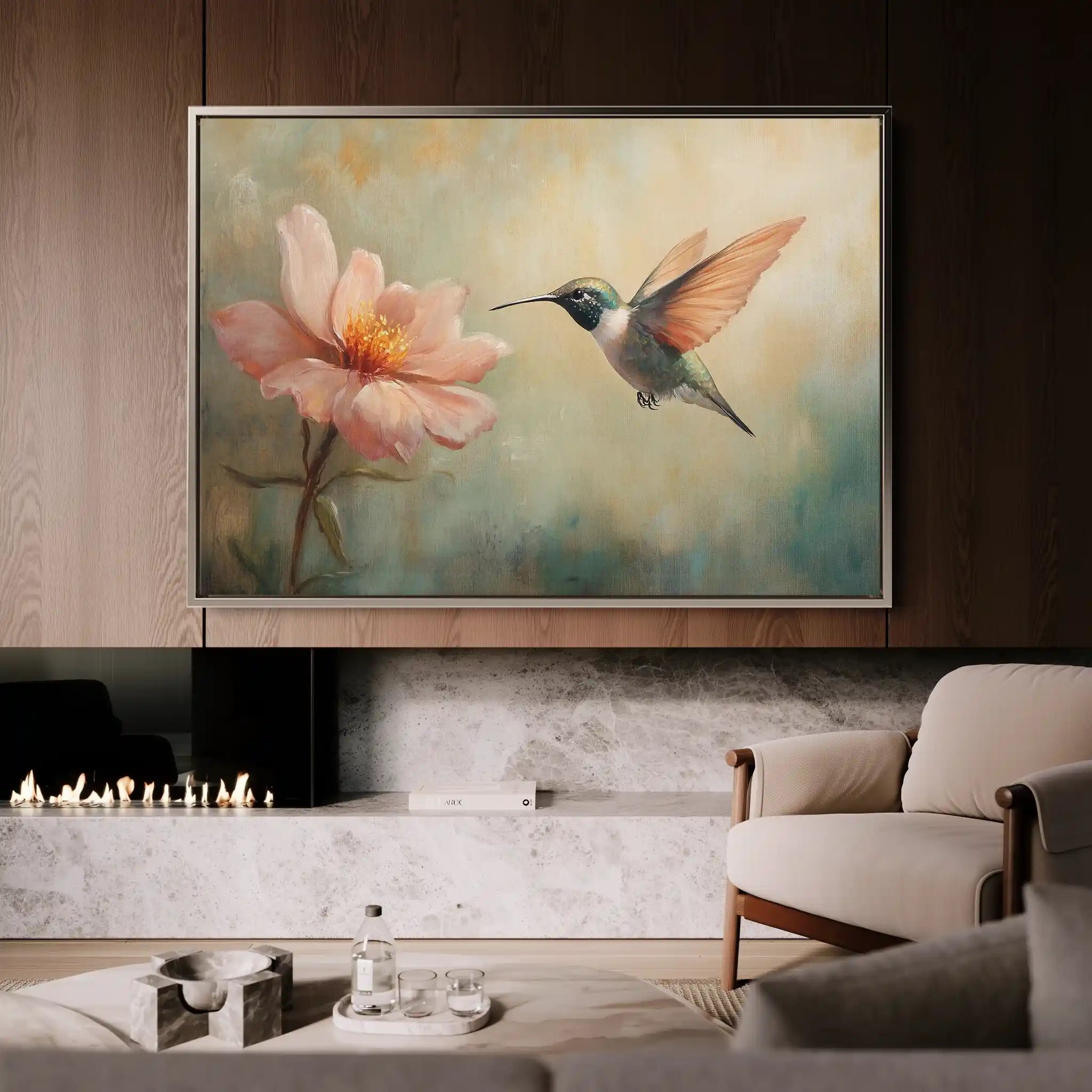 Animals 072 Canvas Art 60 x 40 cm / Black