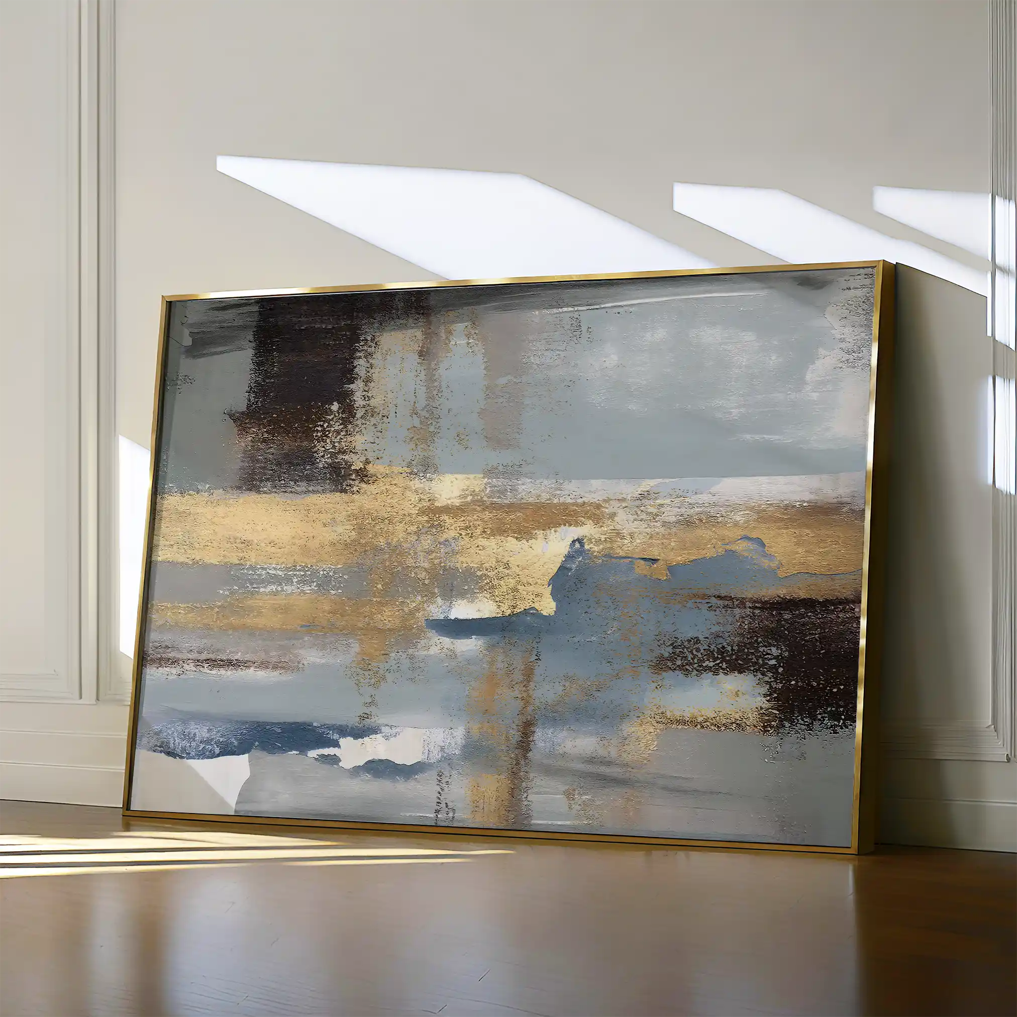 Abstract 072 Canvas Art 60 x 40 cm / Black