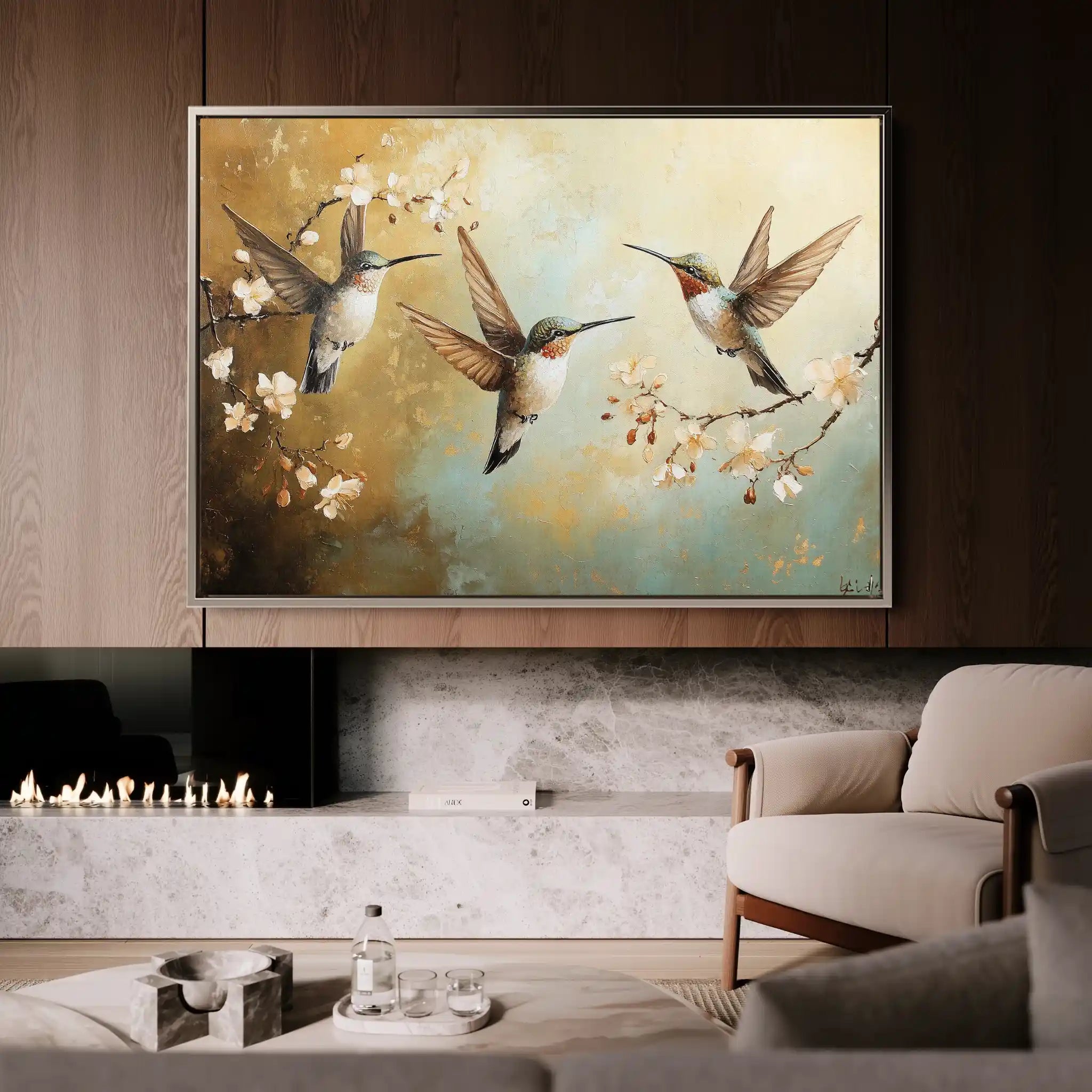 Animals 073 Canvas Art 60 x 40 cm / Black