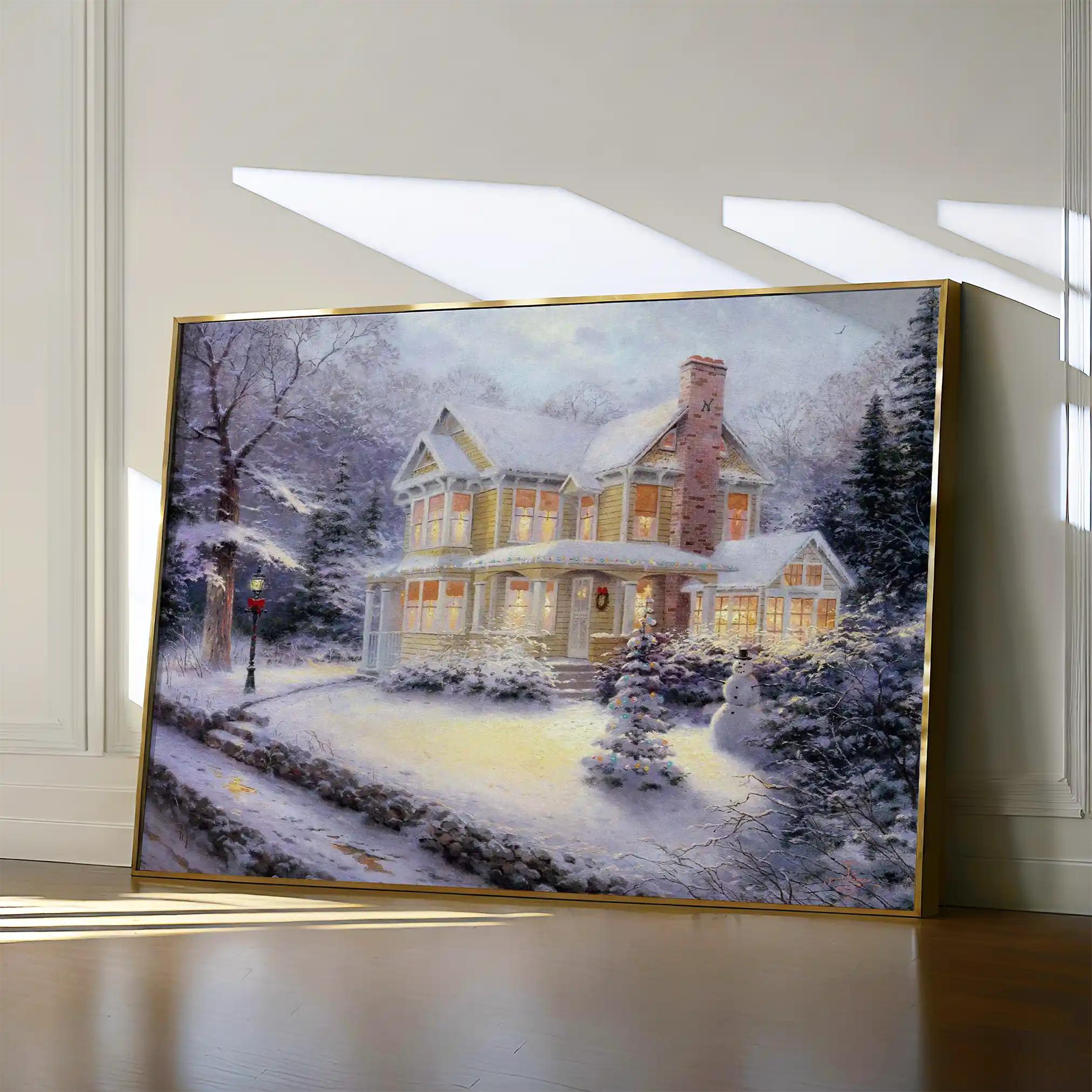 Landscape 073 Canvas Art 60 x 40 cm / Black