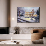 Landscape 073 Canvas Art 60 x 40 cm / Black