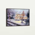 Landscape 073 Canvas Art 60 x 40 cm / Black