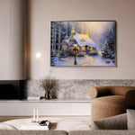 Landscape 074 Canvas Art 60 x 40 cm / Black