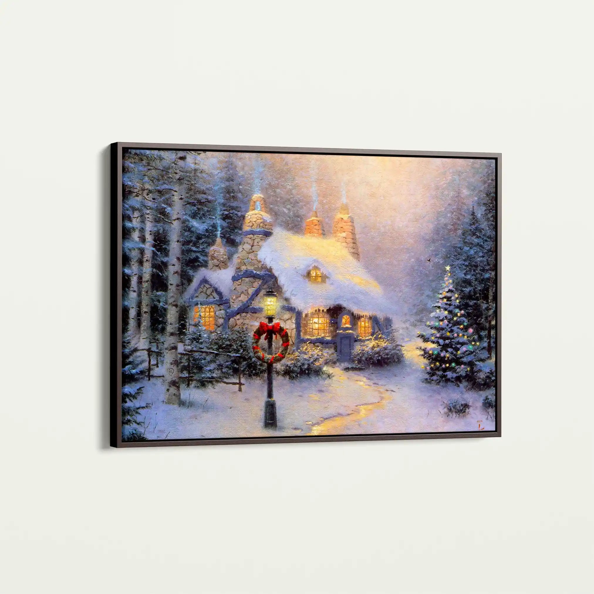 Landscape 074 Canvas Art 60 x 40 cm / Black