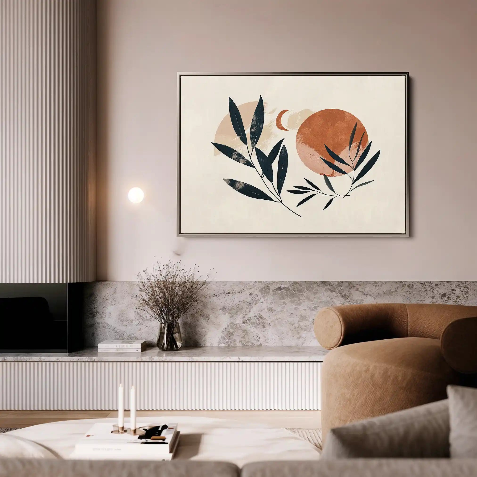 Boho 075 Canvas Art 60 x 40 cm / Black
