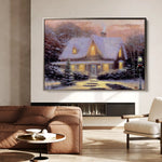 Landscape 075 Canvas Art 60 x 40 cm / Black