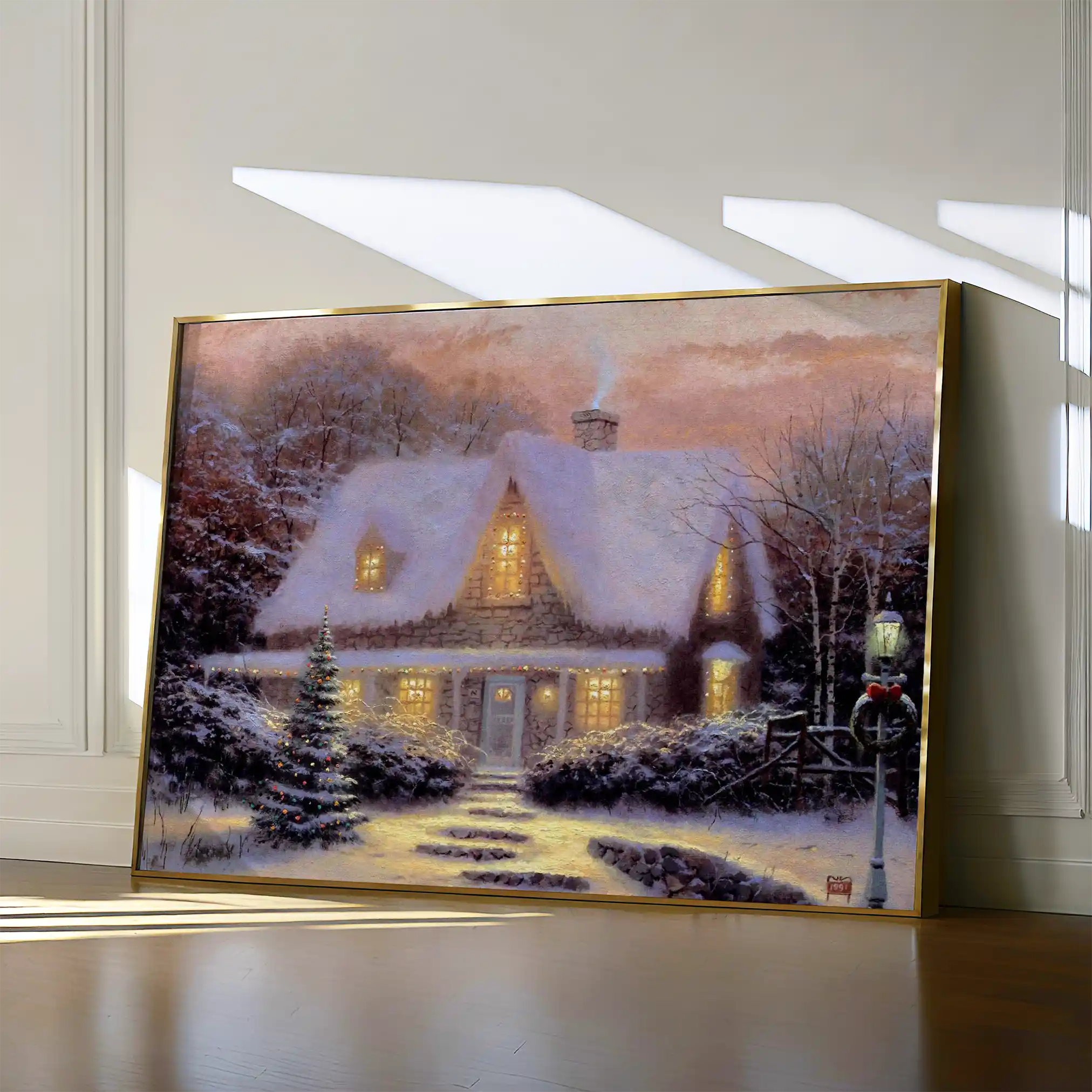 Landscape 075 Canvas Art 60 x 40 cm / Black