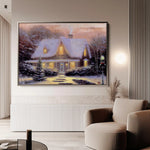 Landscape 075 Canvas Art 60 x 40 cm / Black