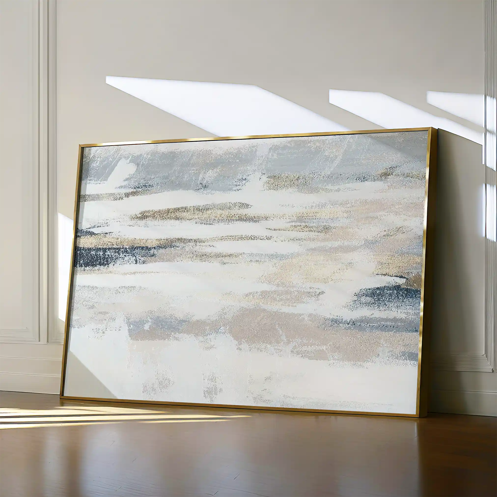 Abstract 076 Canvas Art 60 x 40 cm / Black