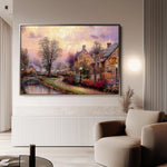 Landscape 076 Canvas Art 60 x 40 cm / Black