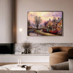 Landscape 076 Canvas Art 60 x 40 cm / Black