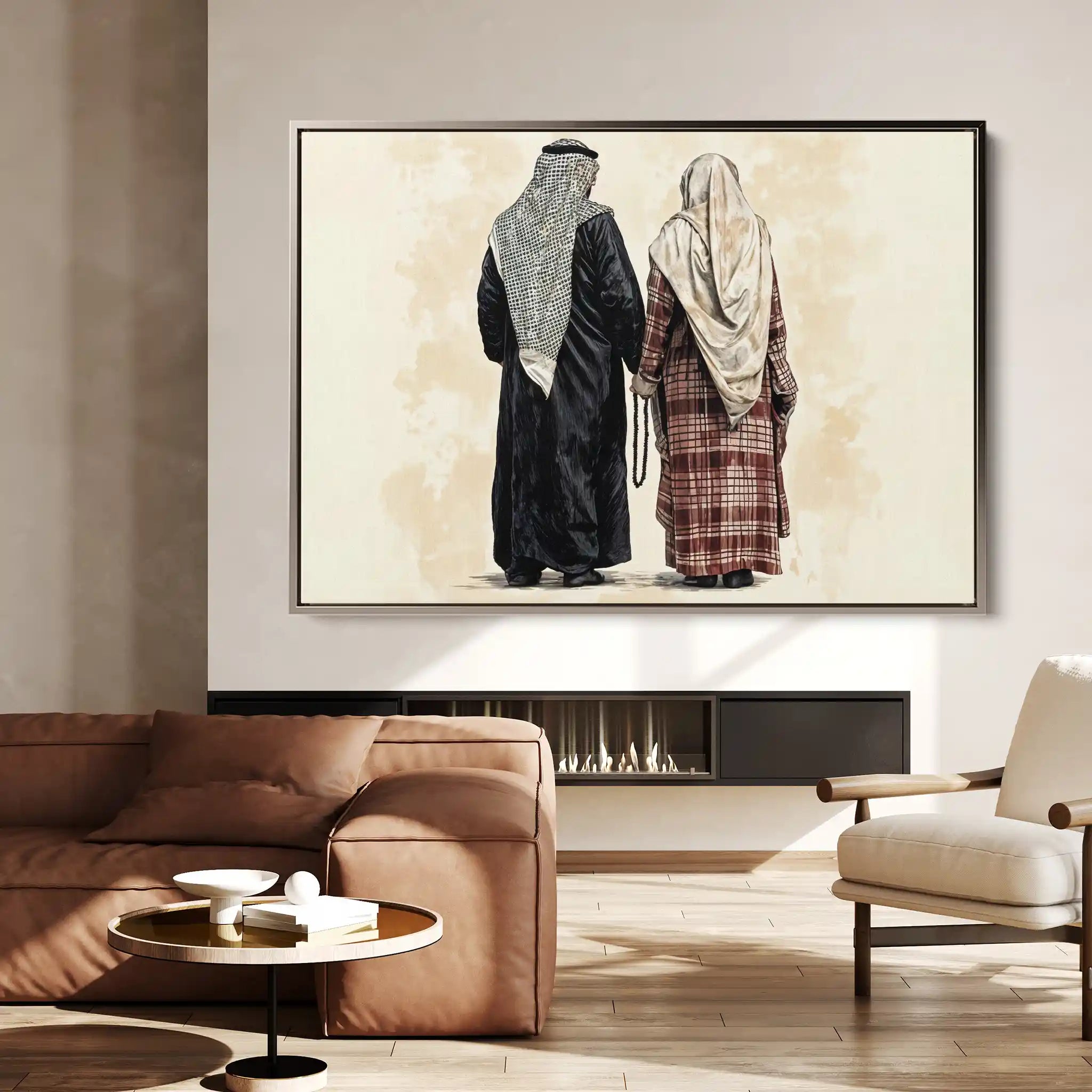 Palestine 076 Canvas Art 60 x 40 cm / Black