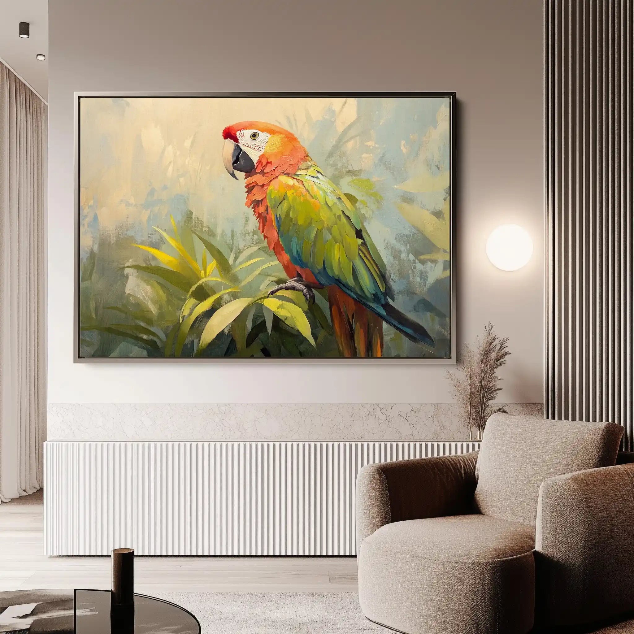 Animals 077 Canvas Art 60 x 40 cm / Black