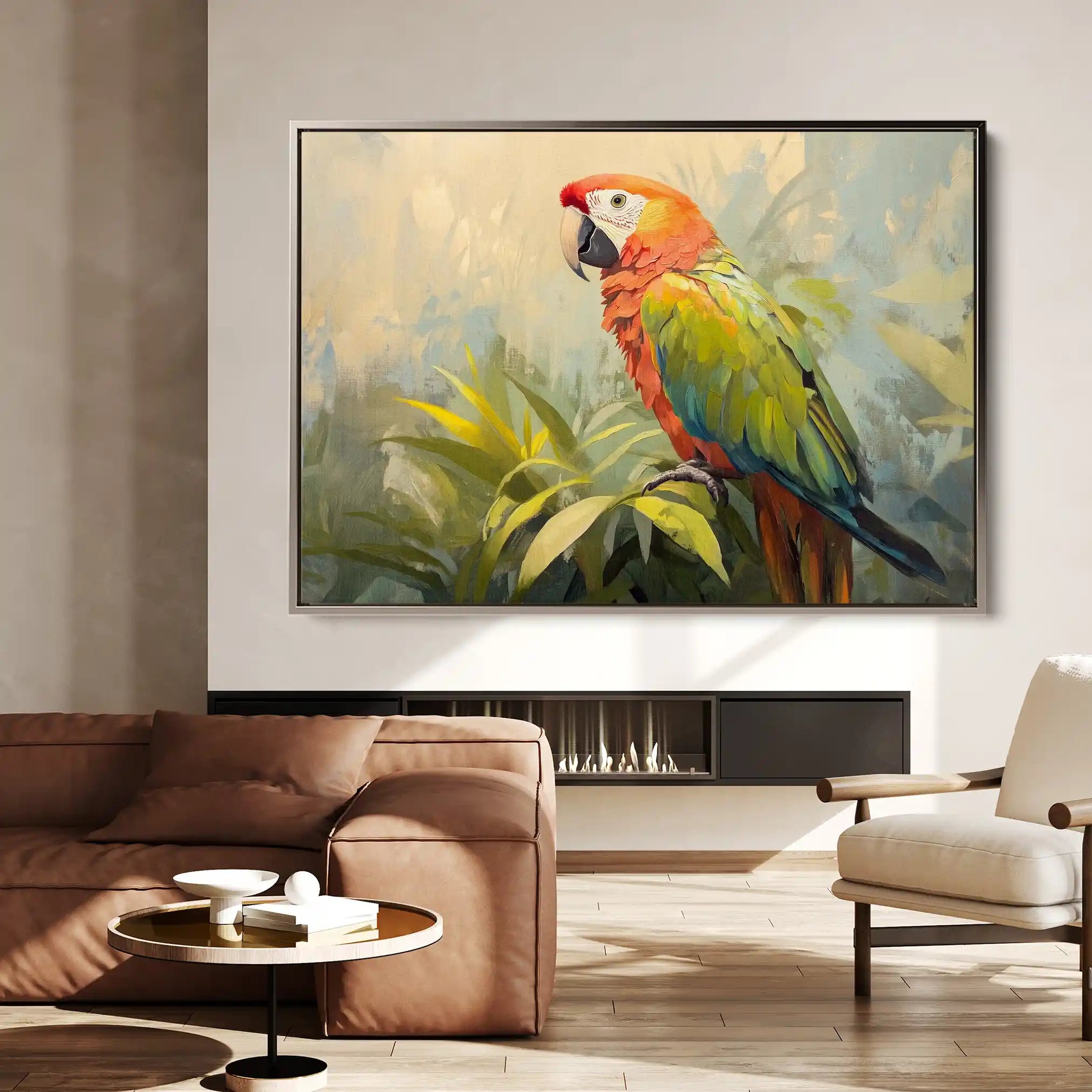Animals 077 Canvas Art 60 x 40 cm / Black