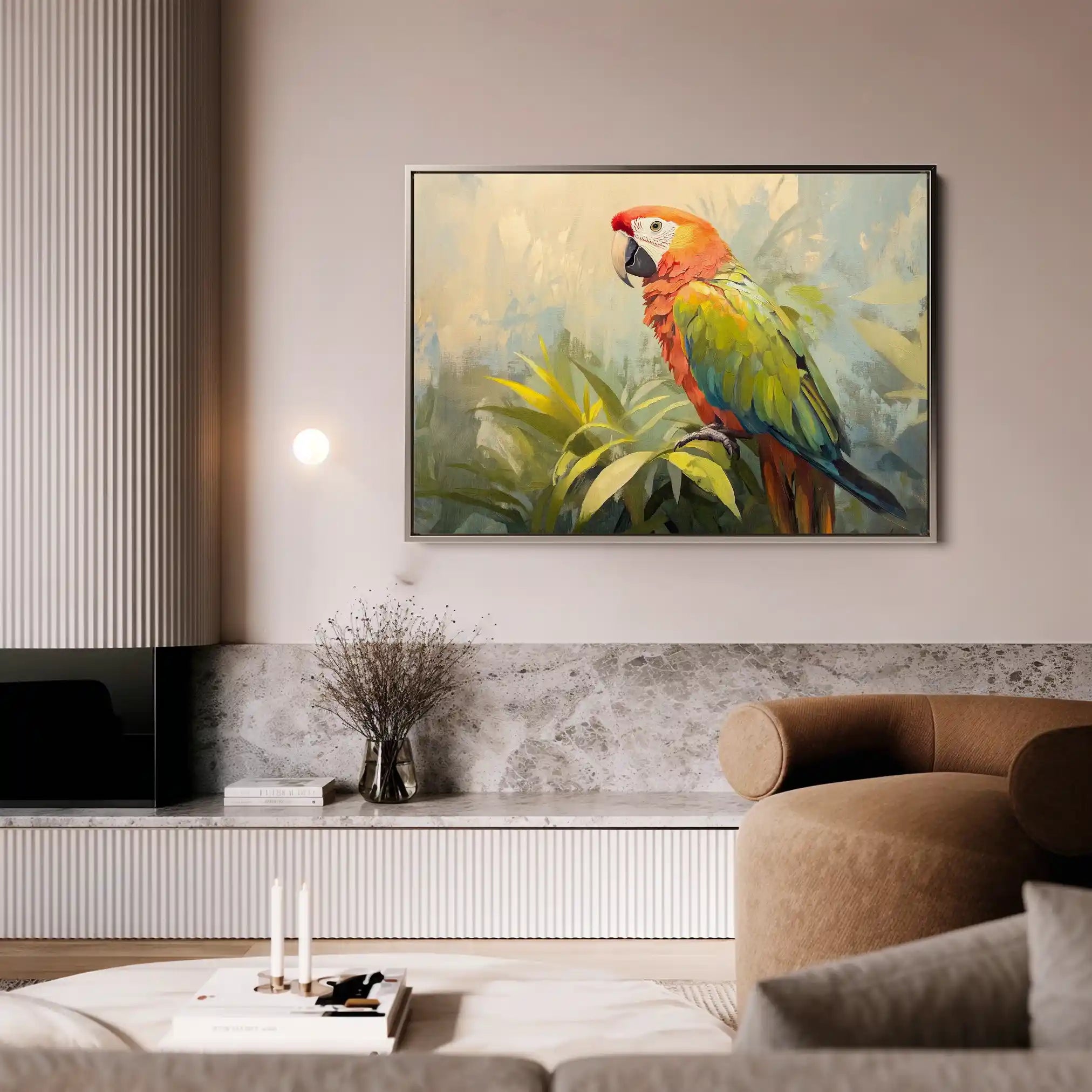 Animals 077 Canvas Art 60 x 40 cm / Black