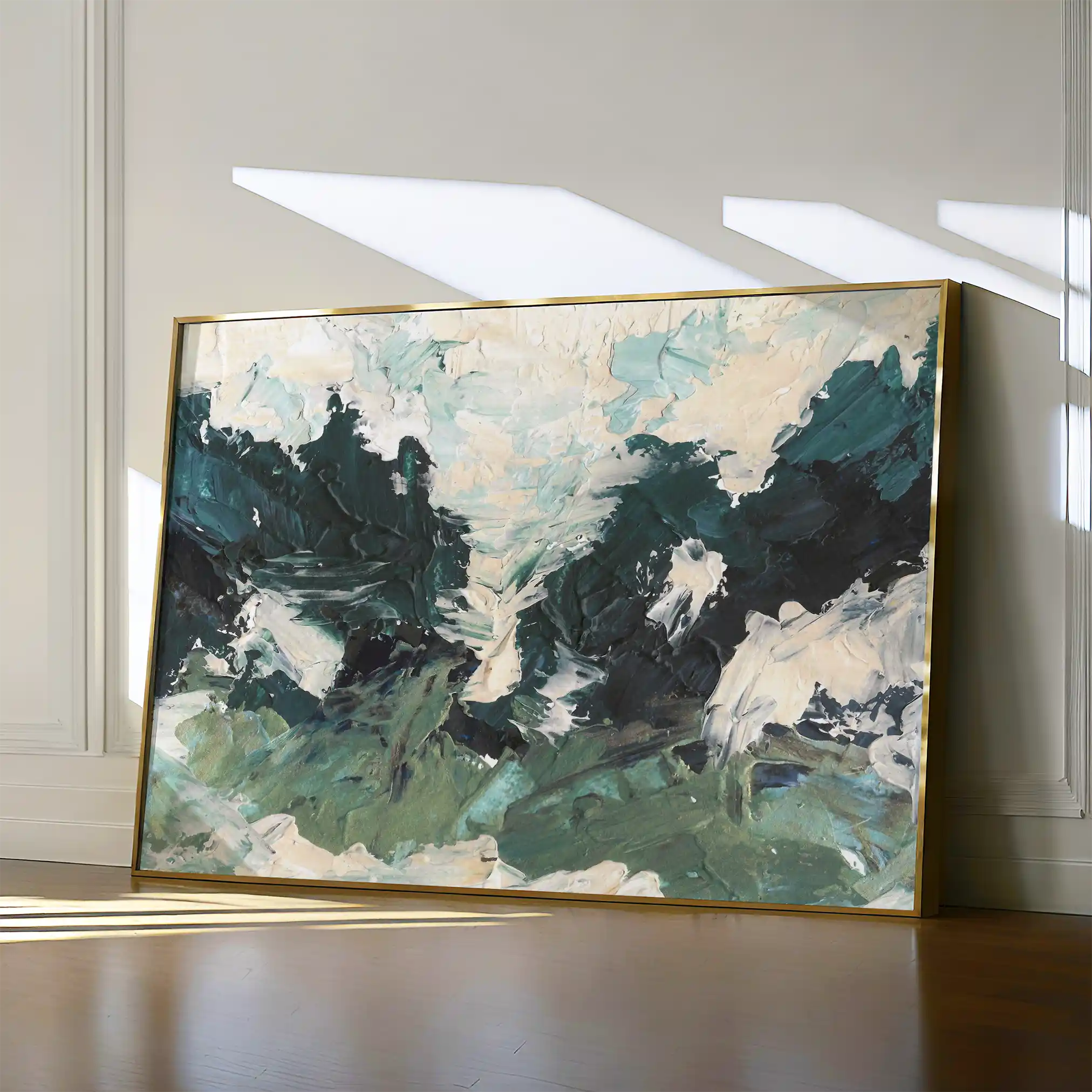 Abstract 077 Canvas Art 60 x 40 cm / Black