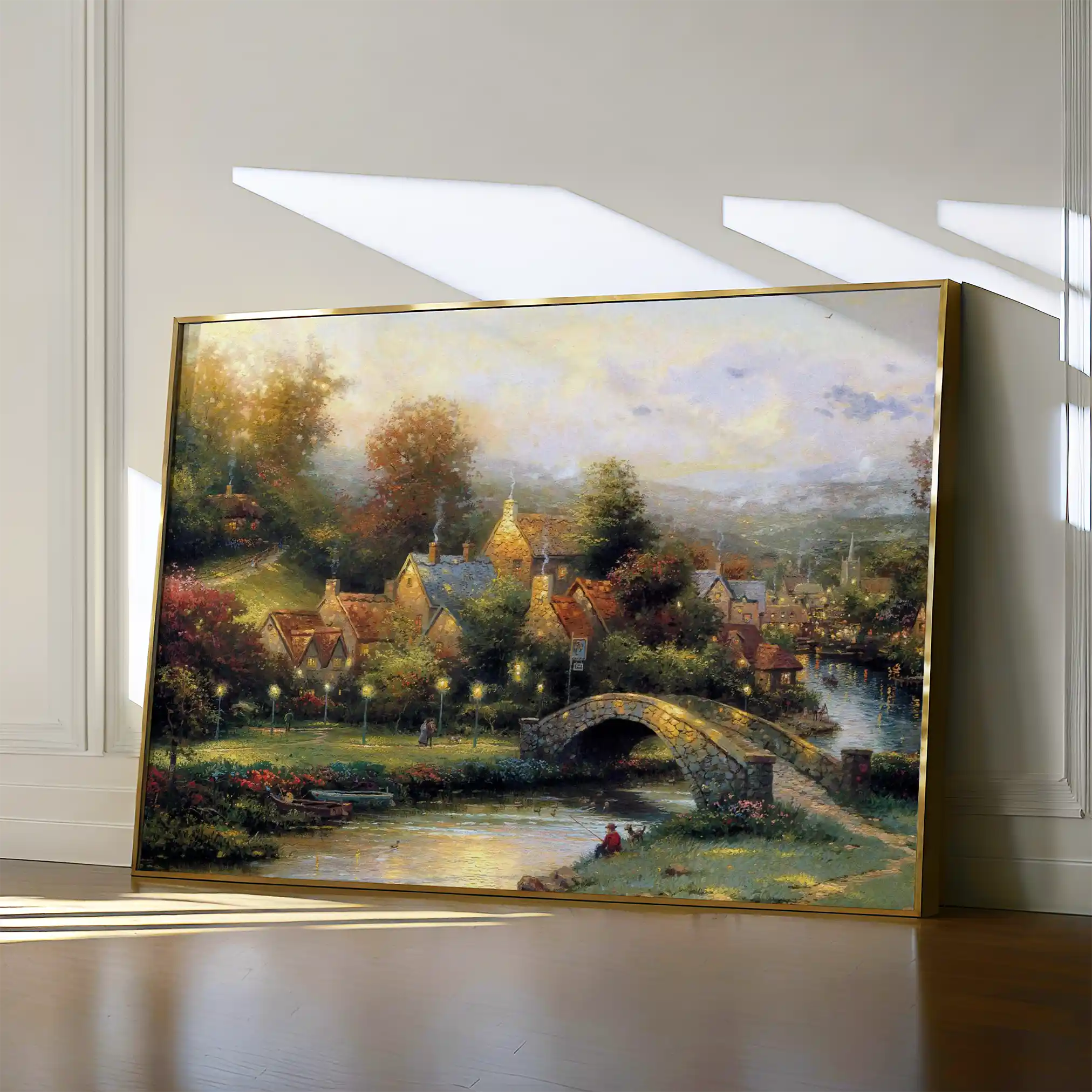 Landscape 077 Canvas Art 60 x 40 cm / Black