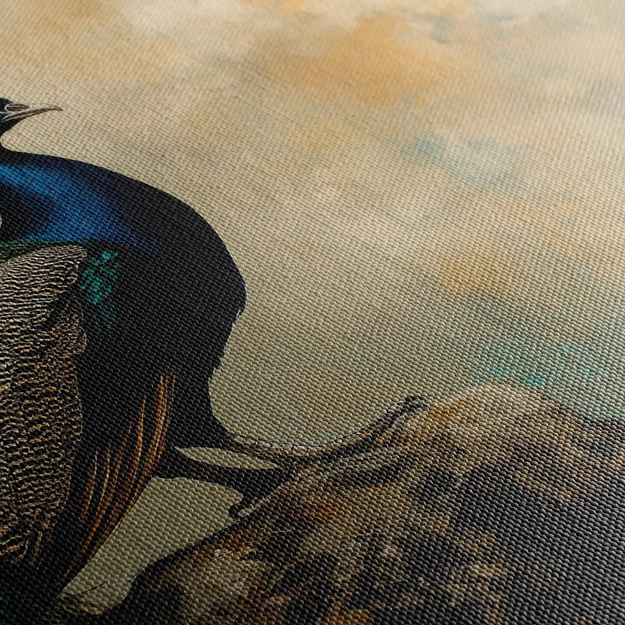 Animals 078 Canvas Art 60 x 40 cm / Black