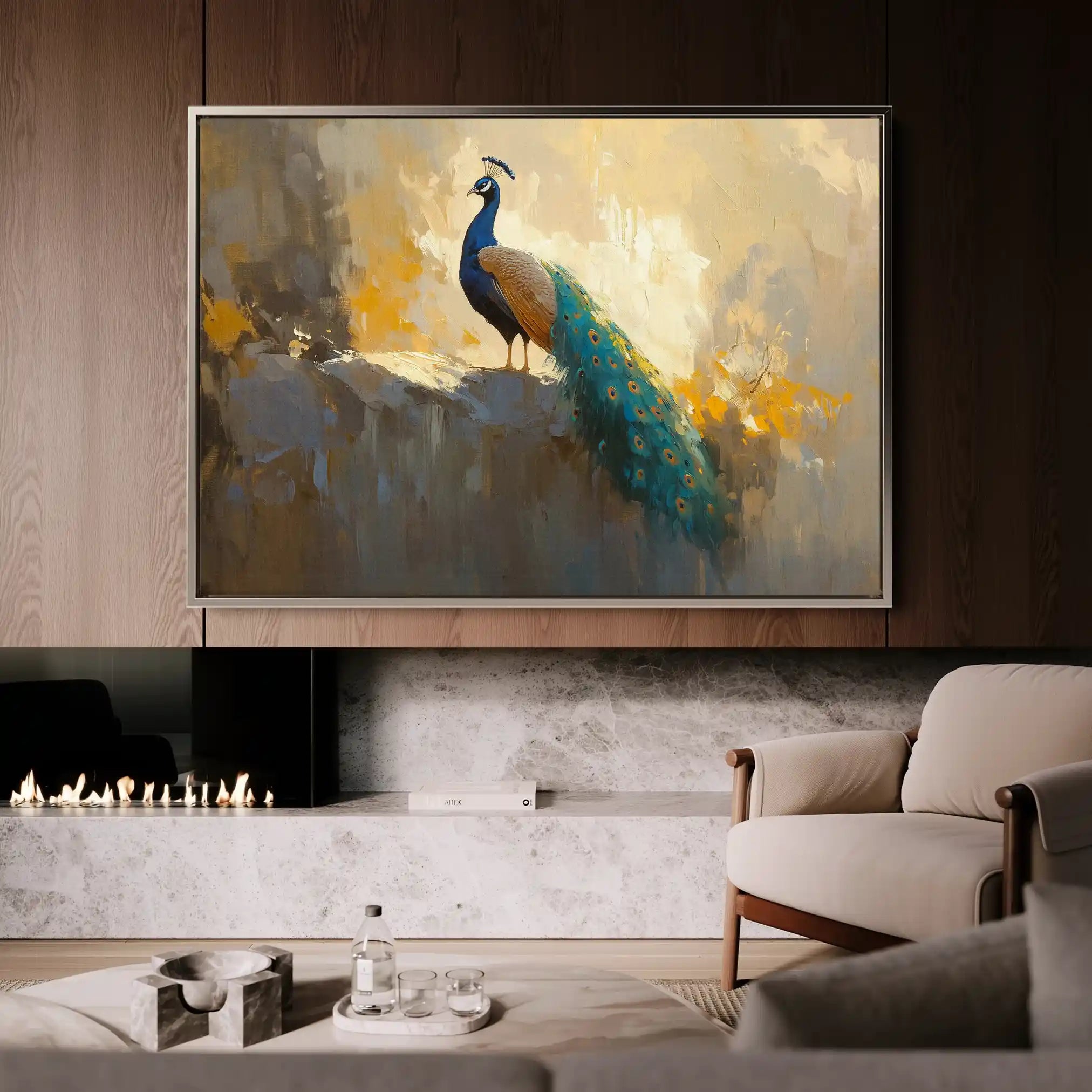 Animals 079 Canvas Art 60 x 40 cm / Black