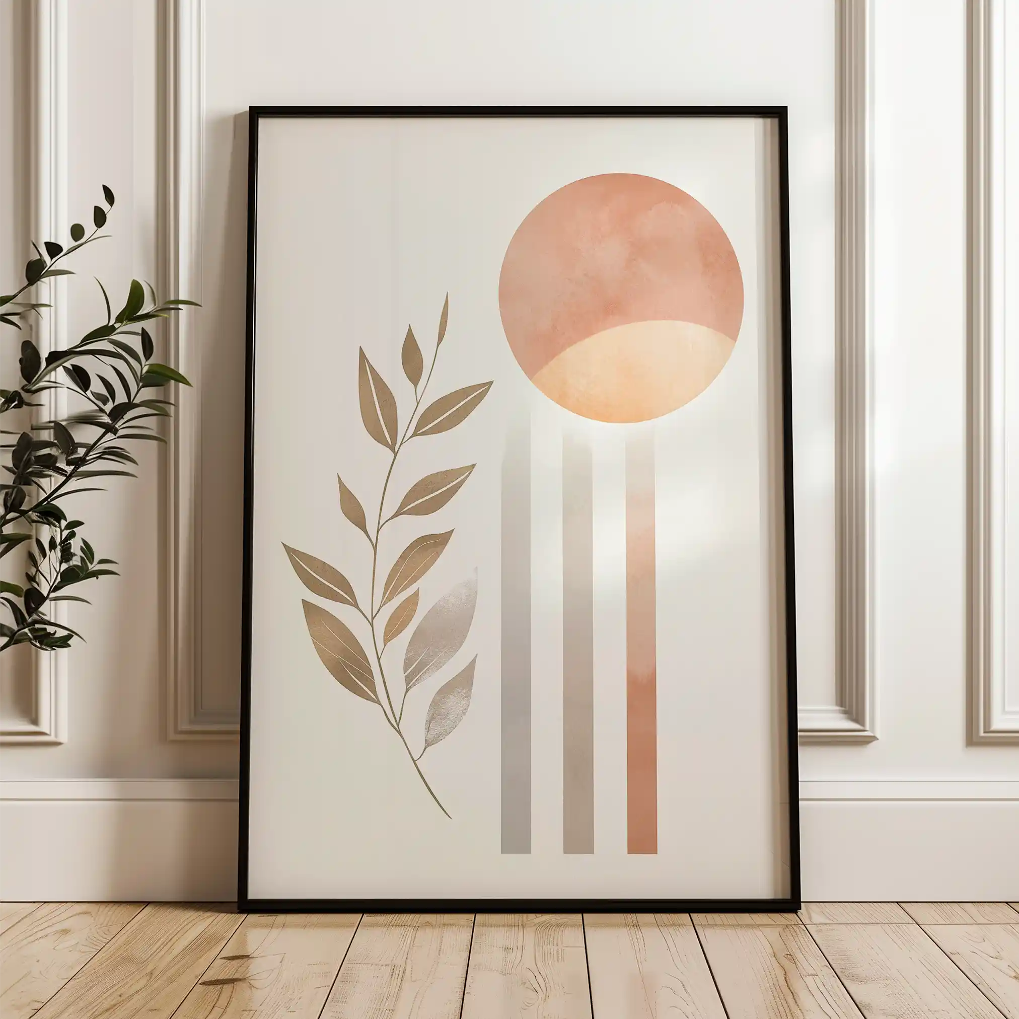 Boho 079 Canvas Art 60 x 40 cm / Black