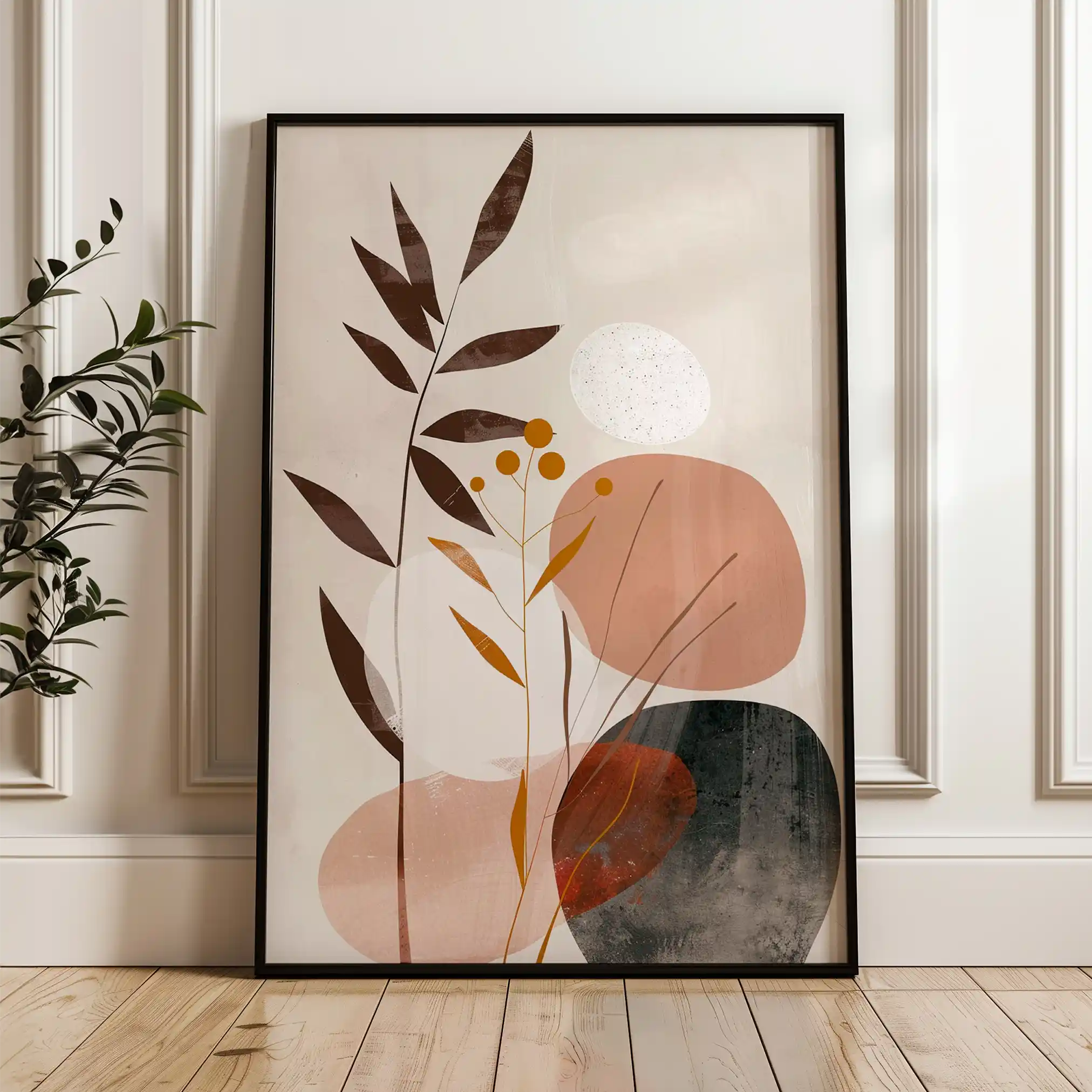 Boho 080 Canvas Art 60 x 40 cm / Black