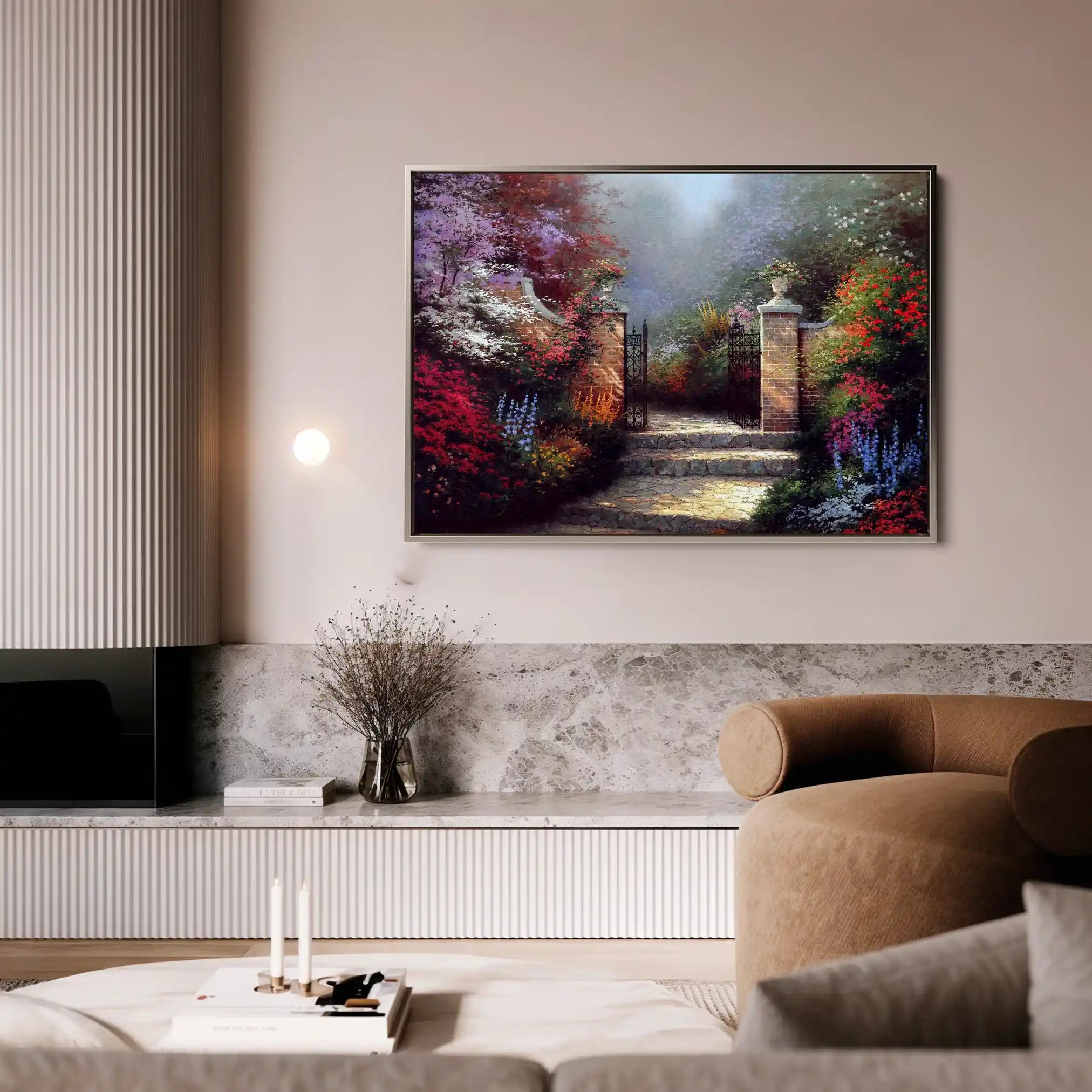 Landscape 080 Canvas Art 60 x 40 cm / Black