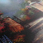 Landscape 080 Canvas Art 60 x 40 cm / Black