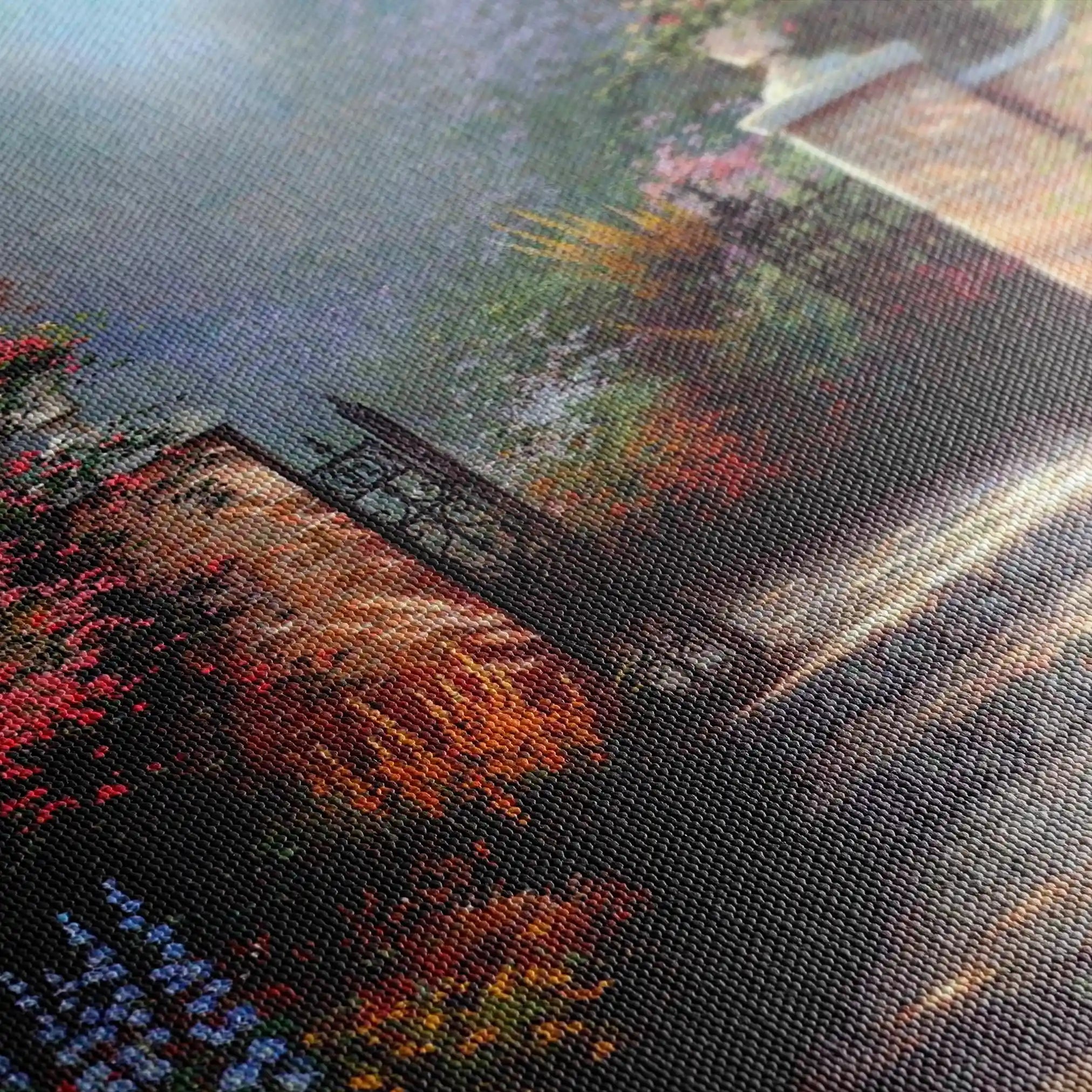 Landscape 080 Canvas Art 60 x 40 cm / Black