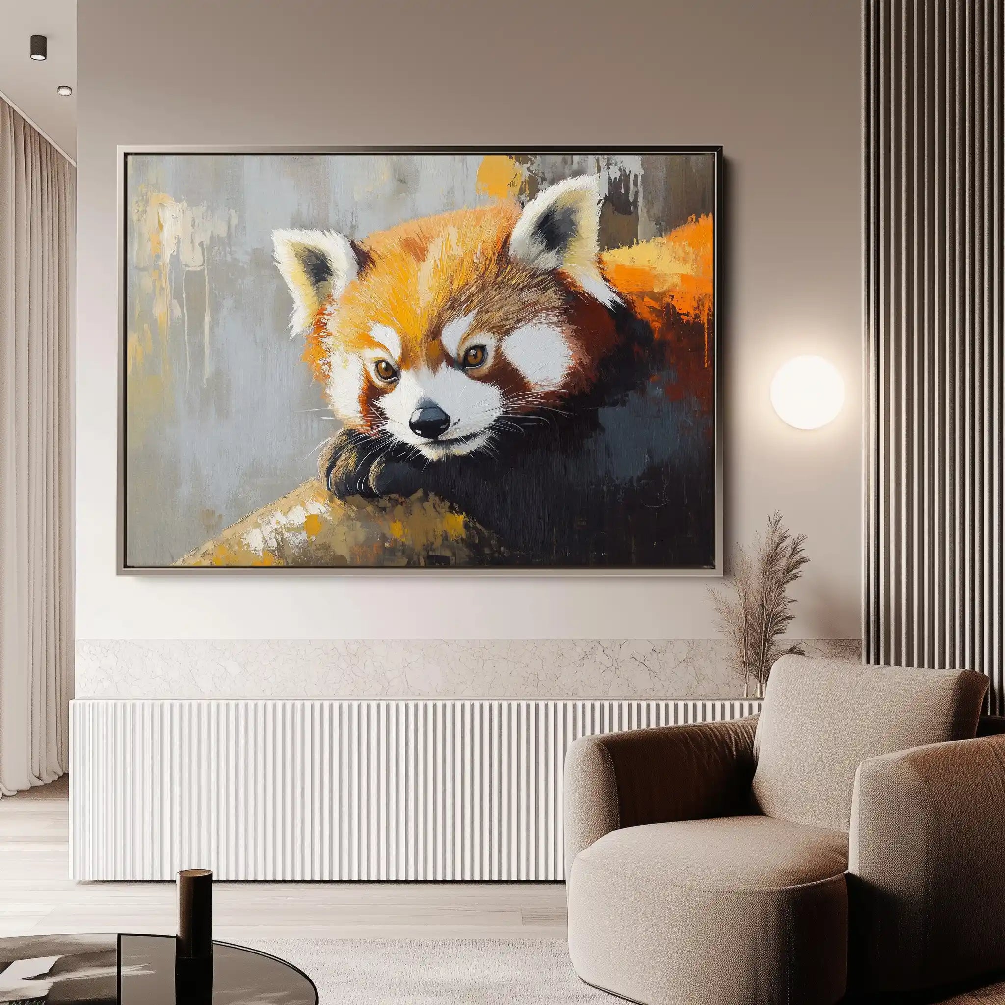 Animals 081 Canvas Art 60 x 40 cm / Black