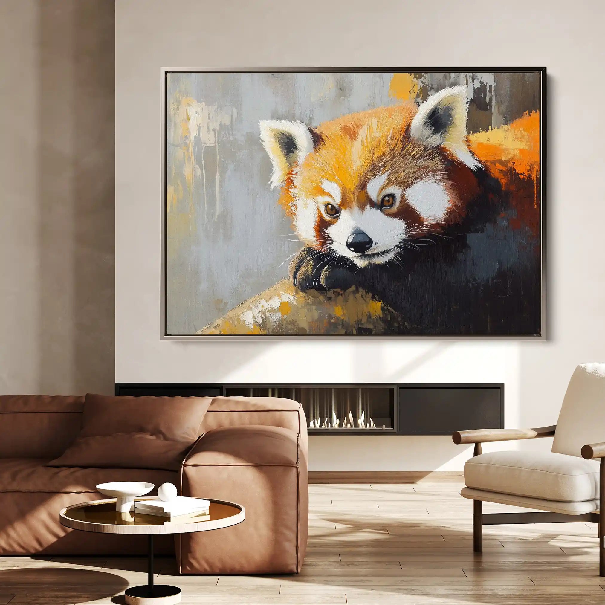 Animals 081 Canvas Art 60 x 40 cm / Black