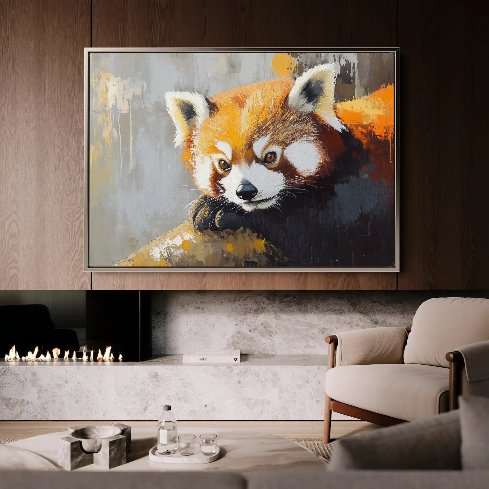 Animals 081 Canvas Art 60 x 40 cm / Black