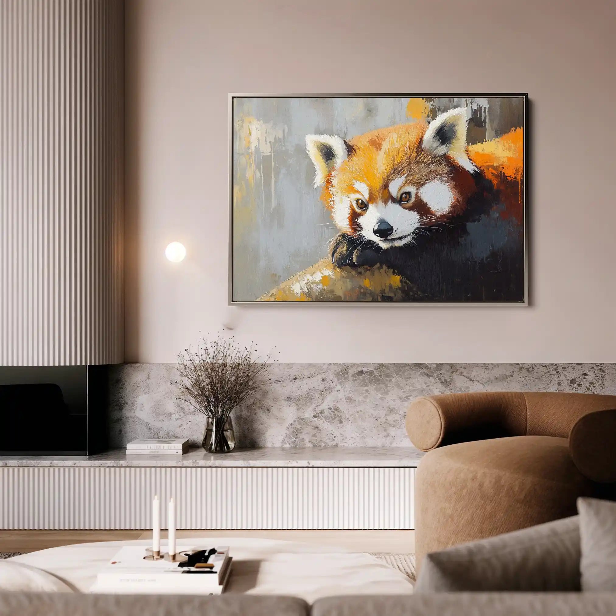 Animals 081 Canvas Art 60 x 40 cm / Black