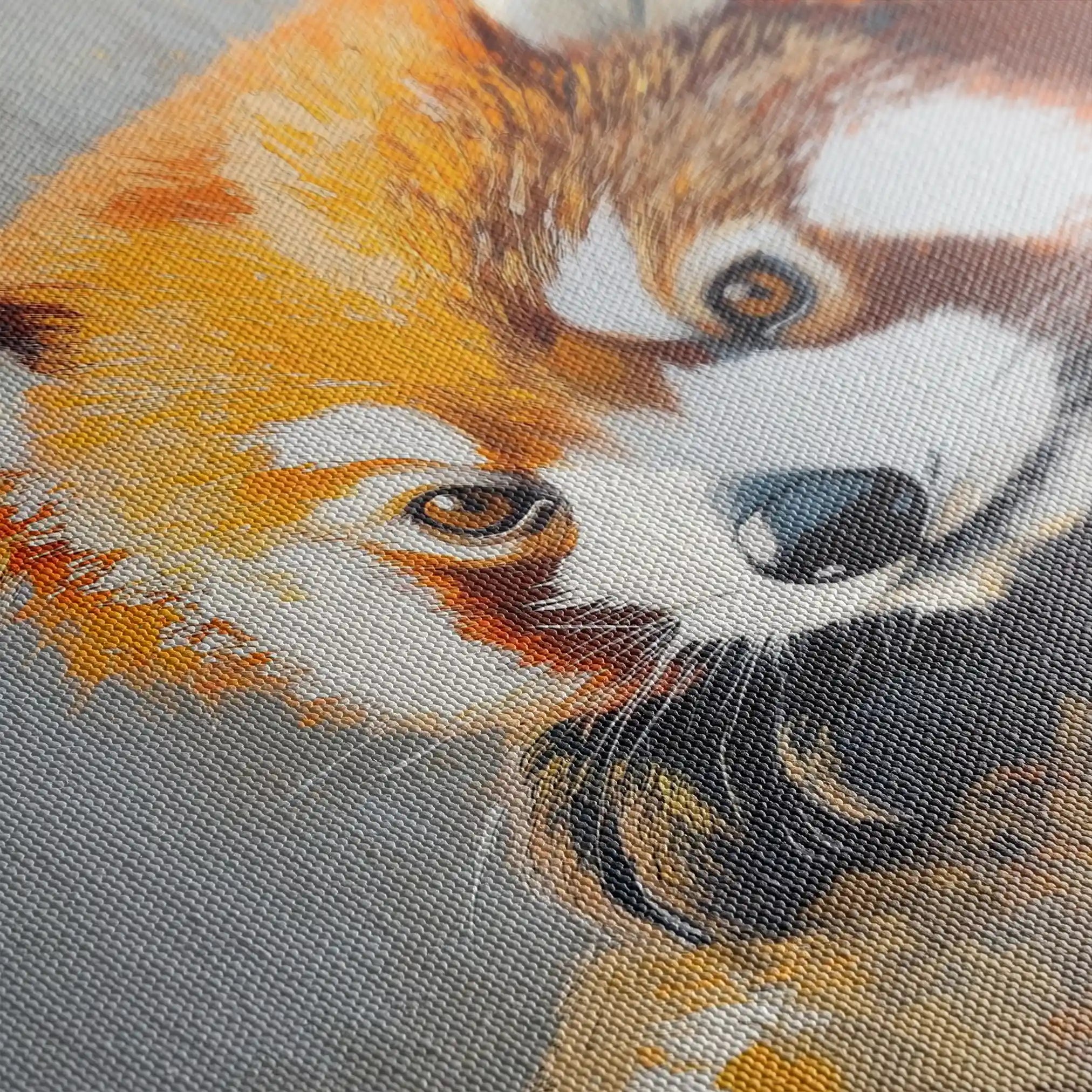 Animals 081 Canvas Art 60 x 40 cm / Black