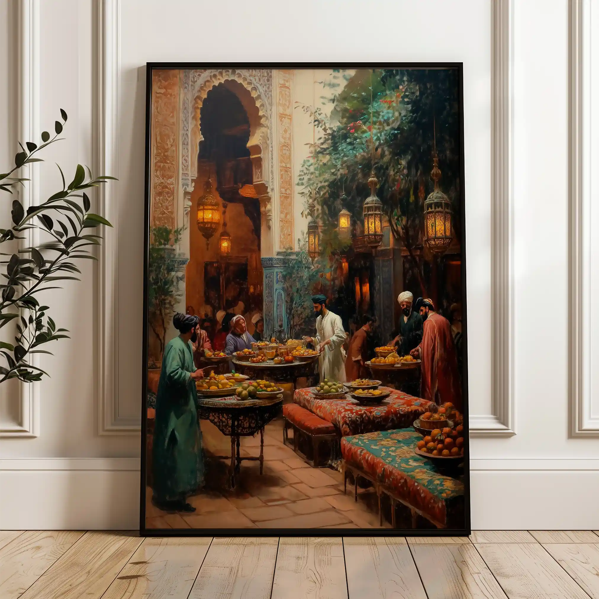 Orientalist 081 Canvas Art 60 x 40 cm / Black
