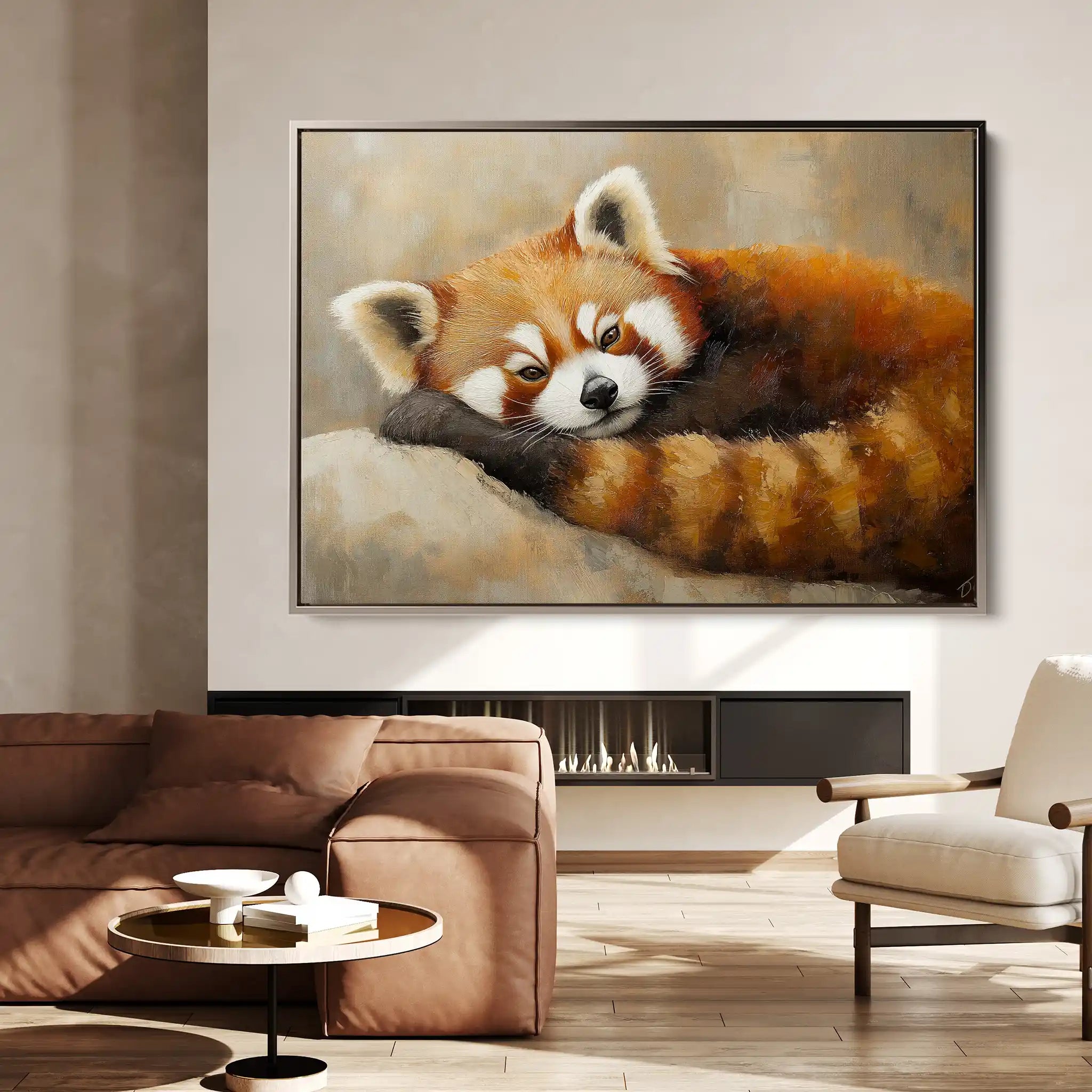 Animals 082 Canvas Art 60 x 40 cm / Black