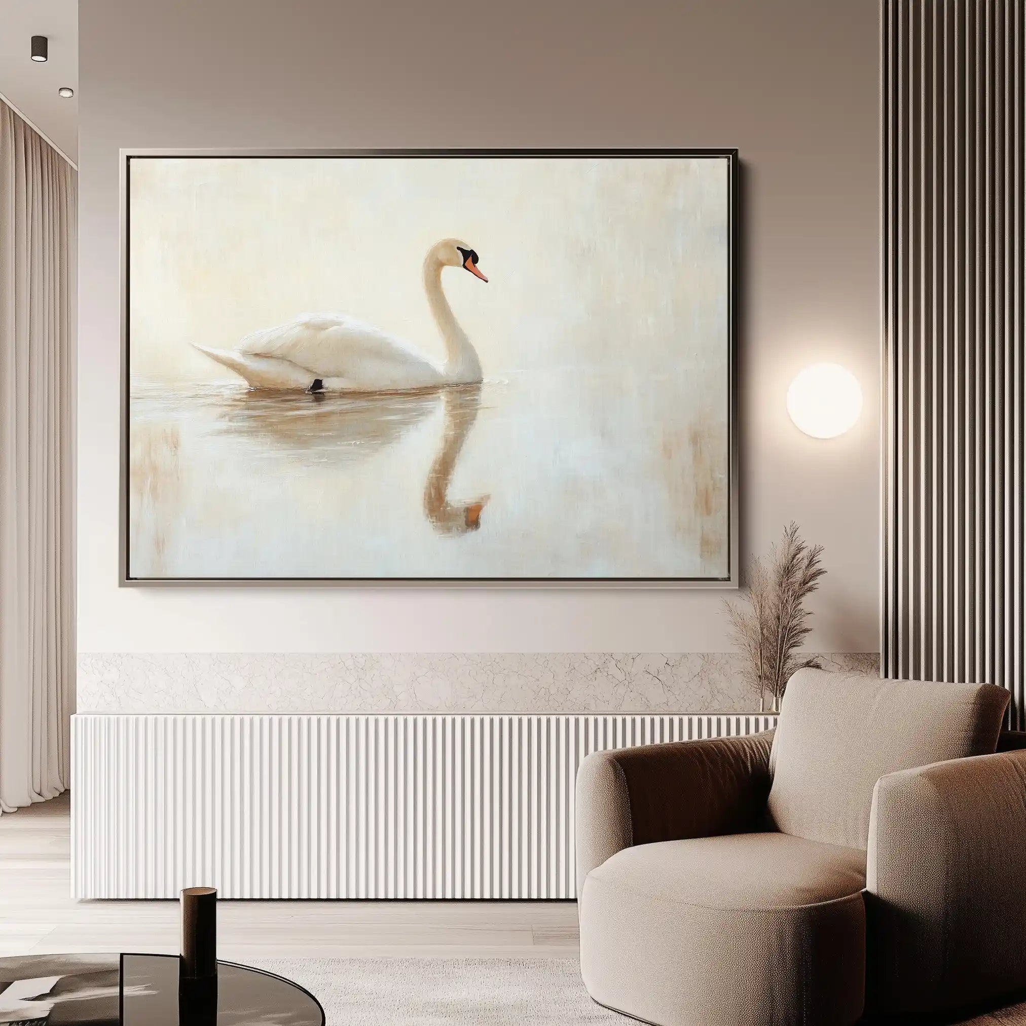 Animals 083 Canvas Art 60 x 40 cm / Black