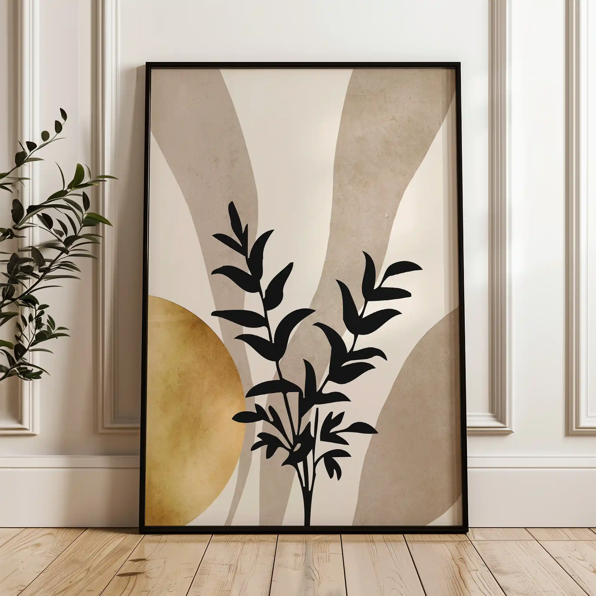 Boho 083 Canvas Art 60 x 40 cm / Black