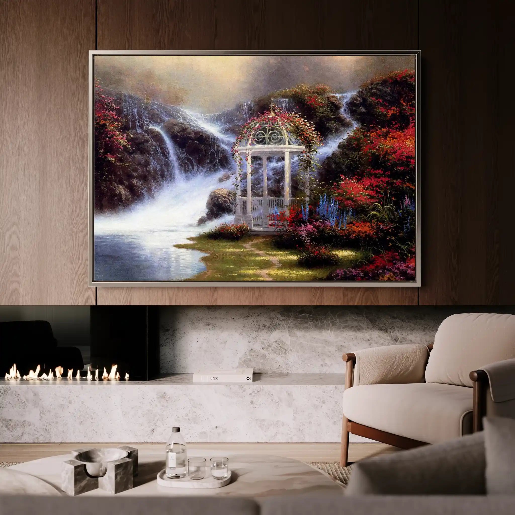 Landscape 083 Canvas Art 60 x 40 cm / Black